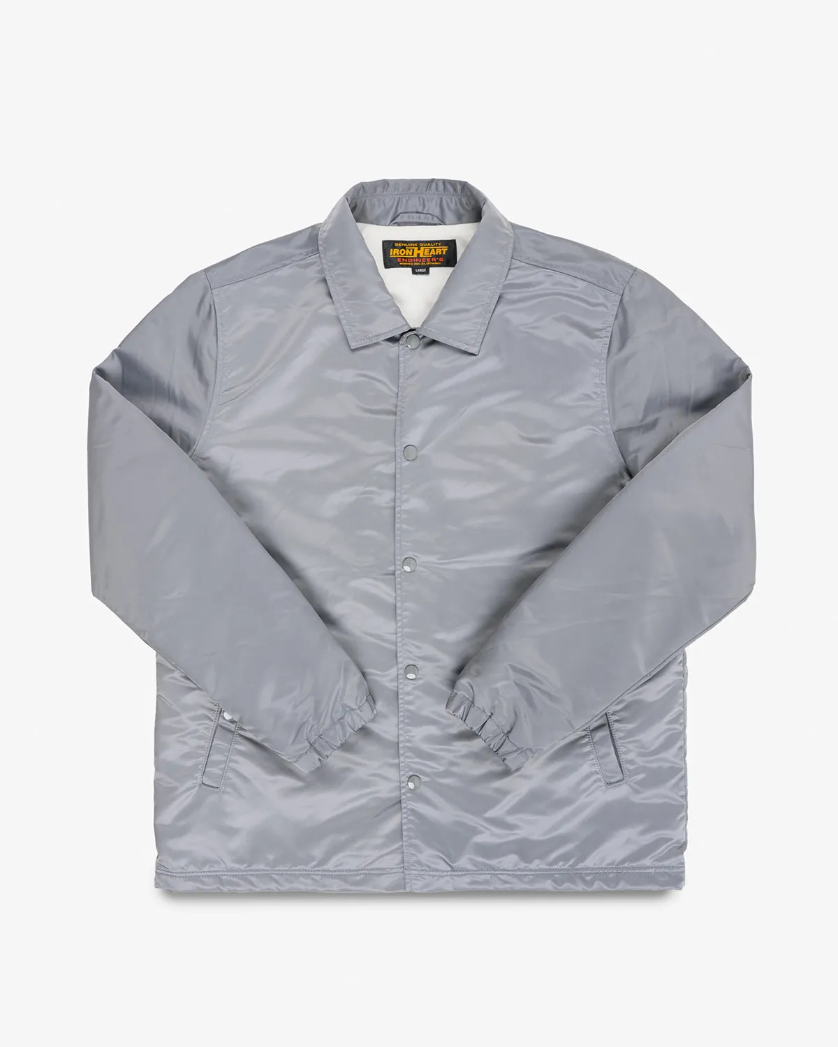 4.8oz Nylon Coach Jacket - Grey - No Patch sold by Iron Heart