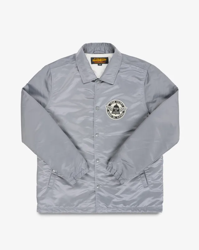 4.8oz Nylon Coach Jacket - Grey made by Iron Heart