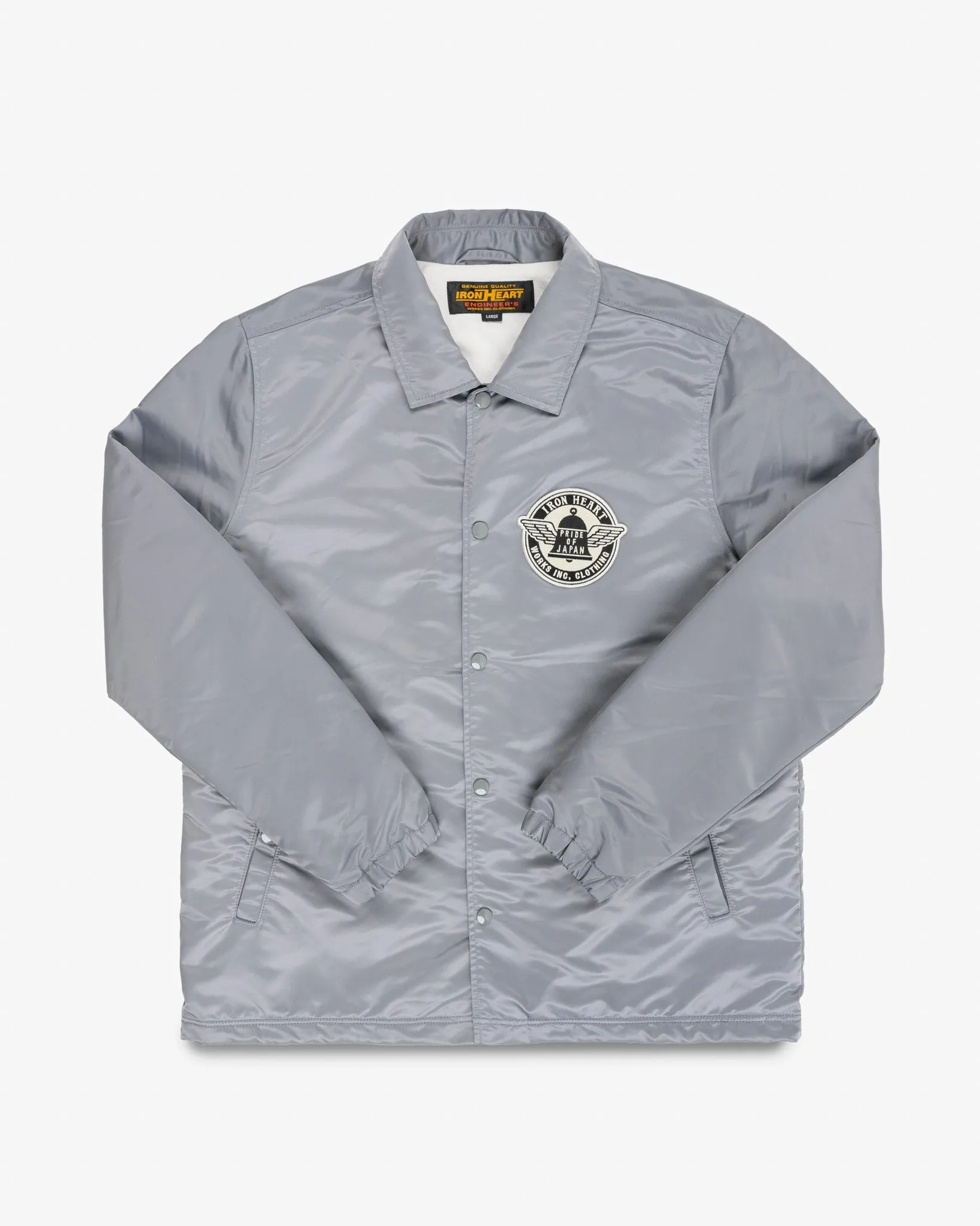 4.8oz Nylon Coach Jacket - Grey sold by Iron Heart