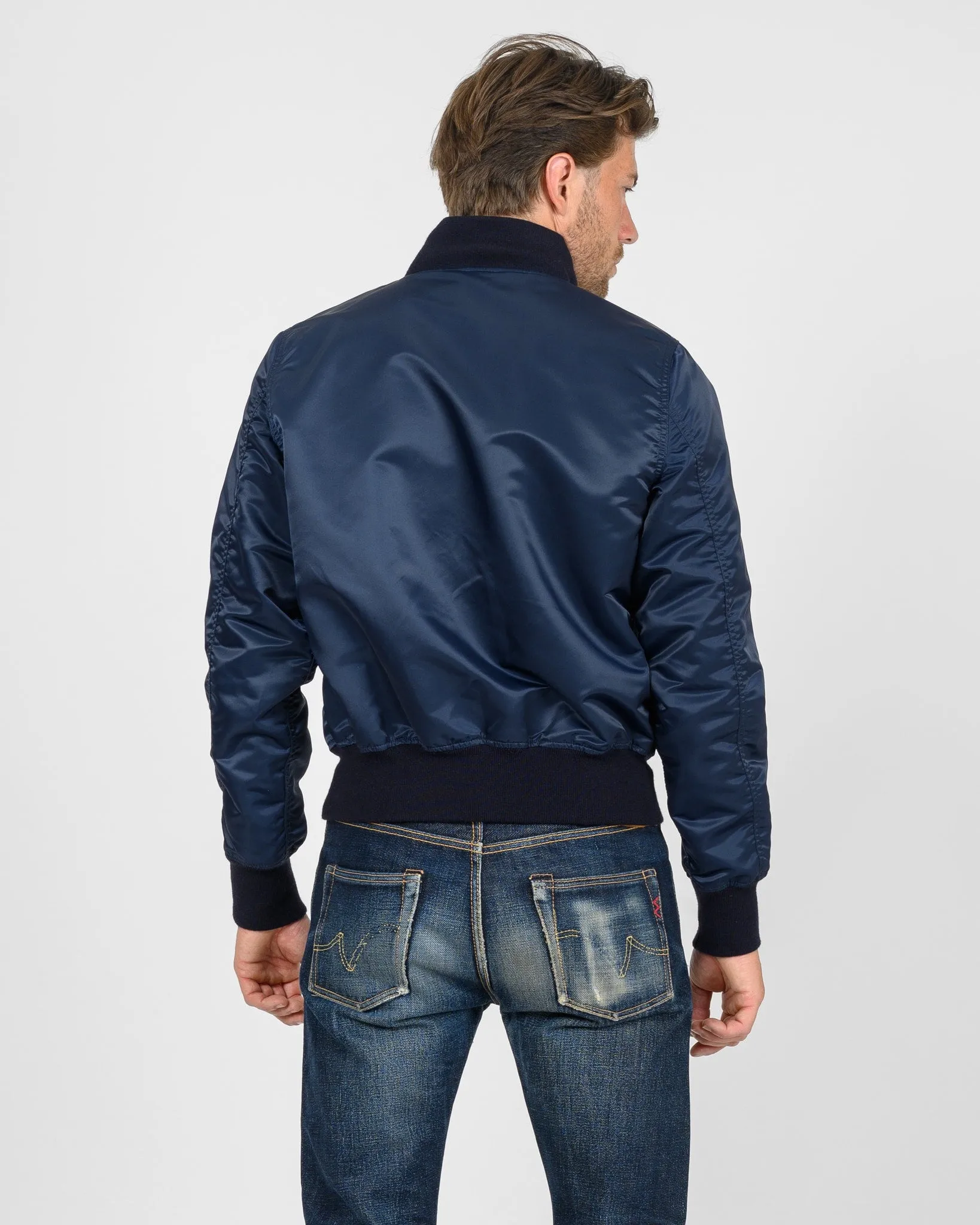 4.8oz Nylon Type L-2B Jacket - Navy sold by Iron Heart product image thumbnail 3