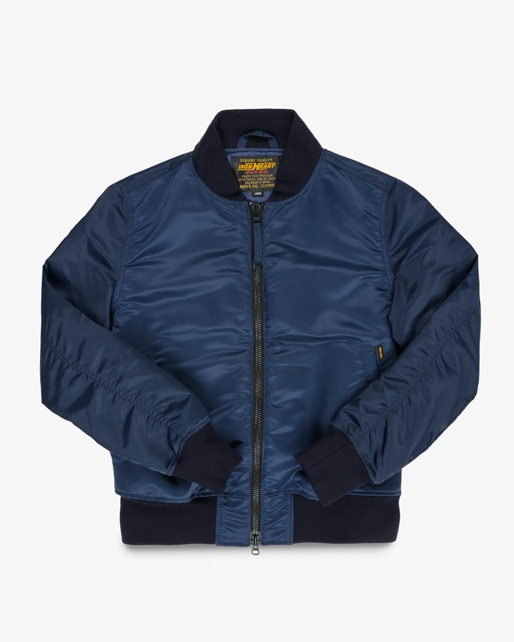 4.8oz Nylon Type L-2B Jacket - Navy sold by Iron Heart