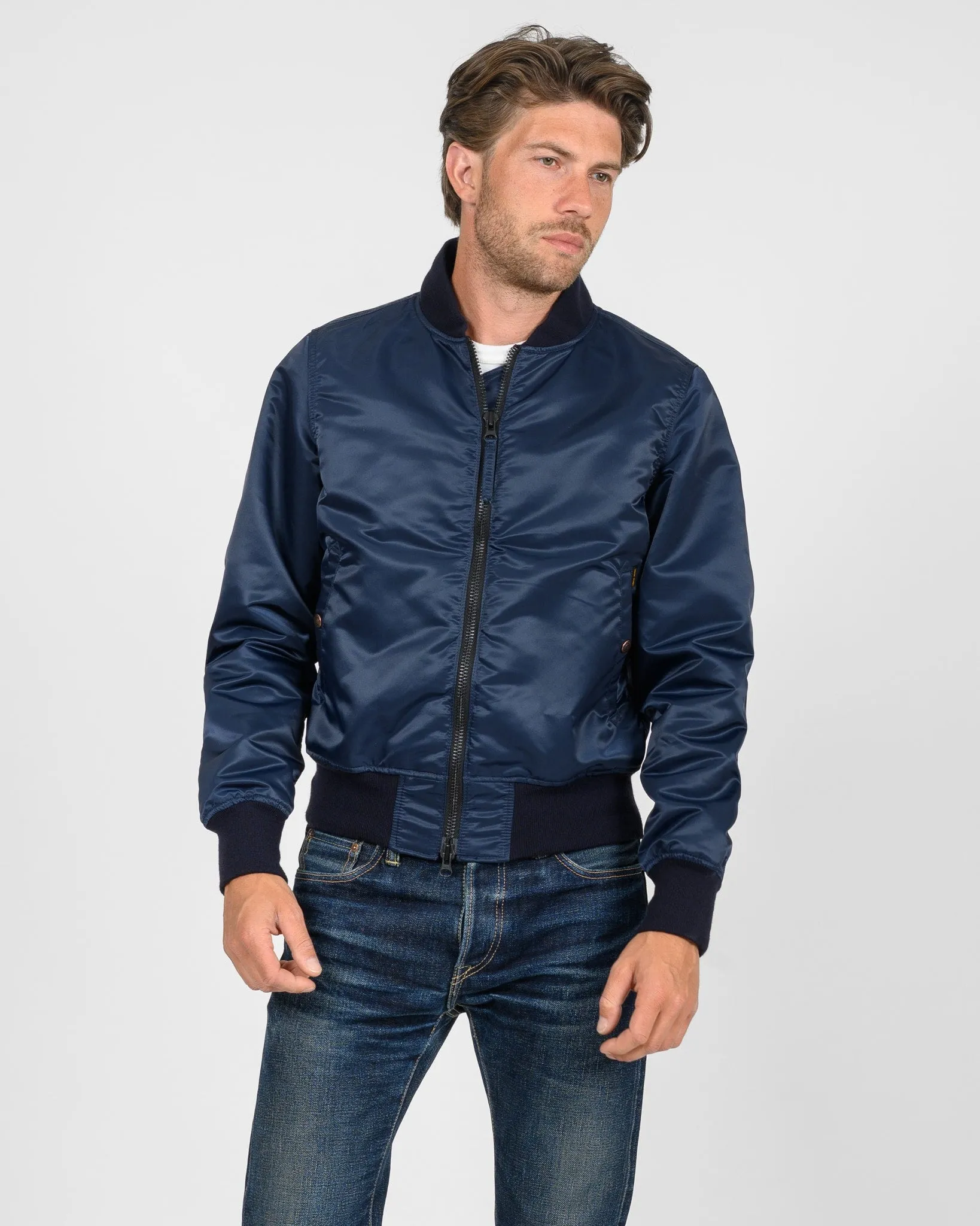 4.8oz Nylon Type L-2B Jacket - Navy sold by Iron Heart product image thumbnail 2
