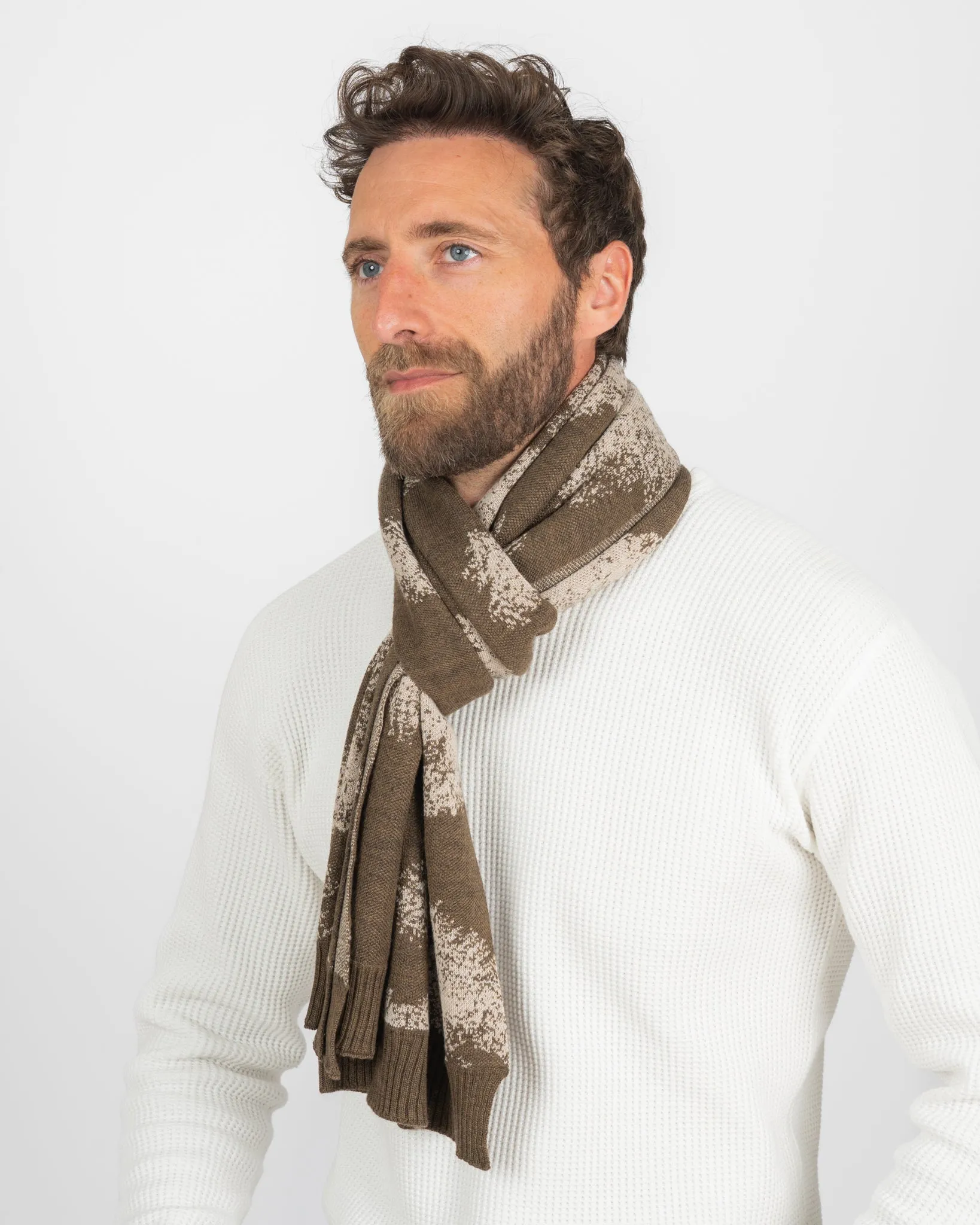 ROTOTO - Snow Camo Scarf - Moss Green sold by Iron Heart product image thumbnail 2