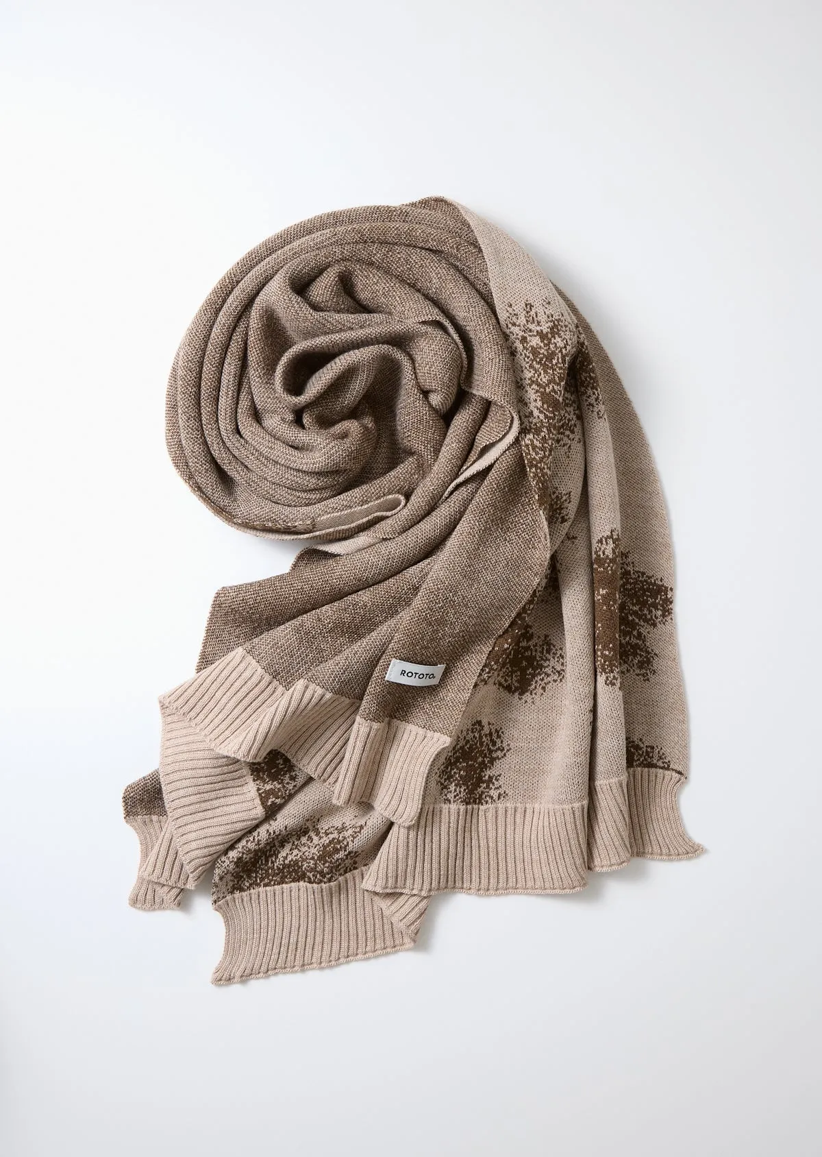 ROTOTO - Snow Camo Scarf - Light Beige sold by Iron Heart