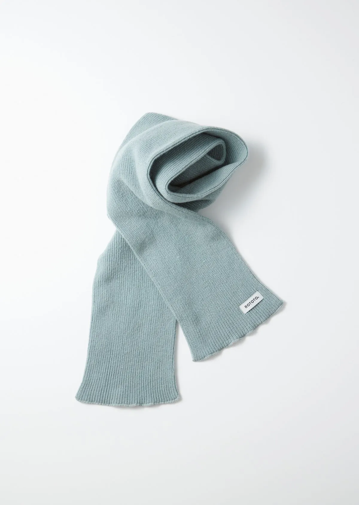 ROTOTO - Merino Lambswool Scarf - Light Blue sold by Iron Heart