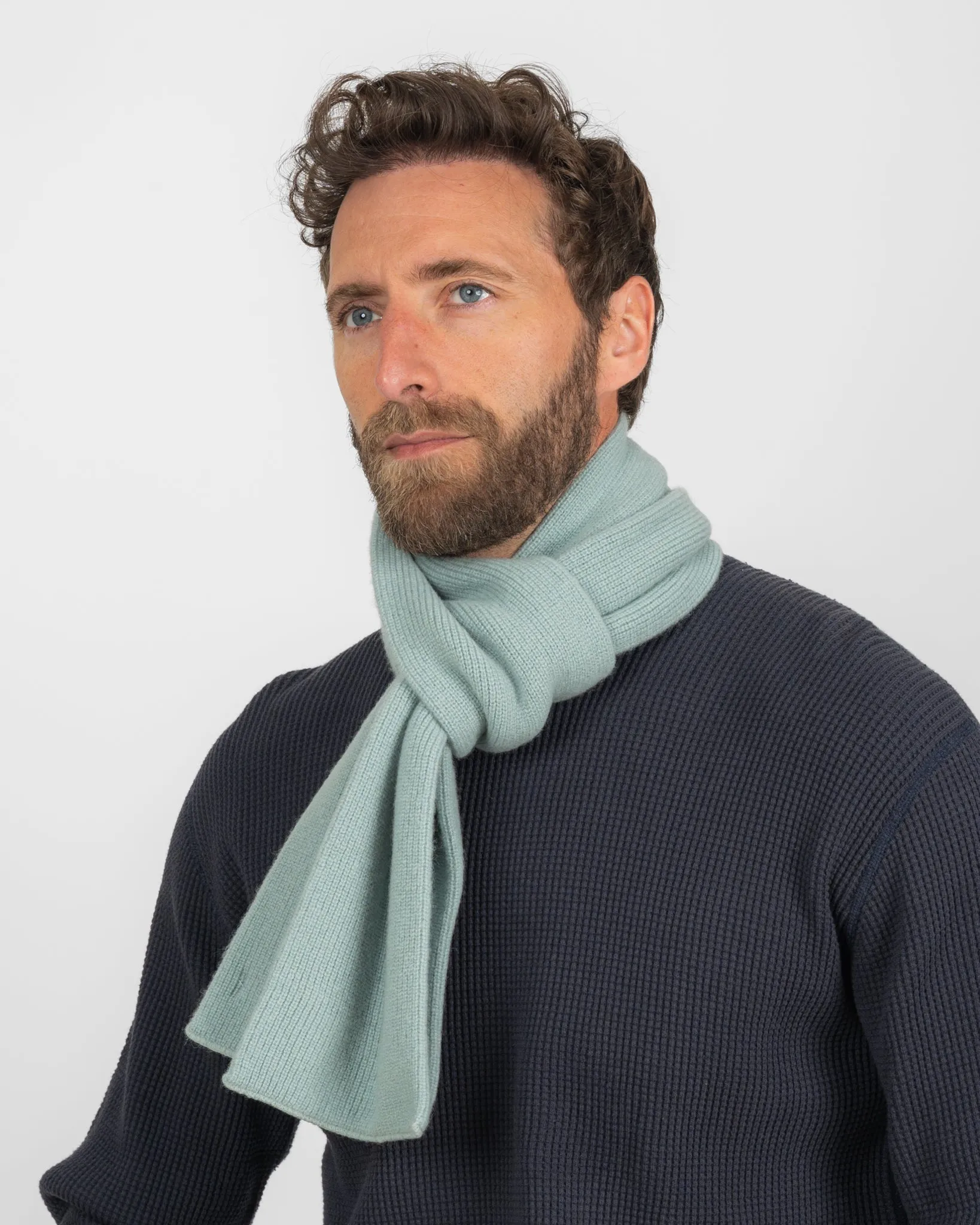 ROTOTO - Merino Lambswool Scarf - Light Blue sold by Iron Heart product image thumbnail 2