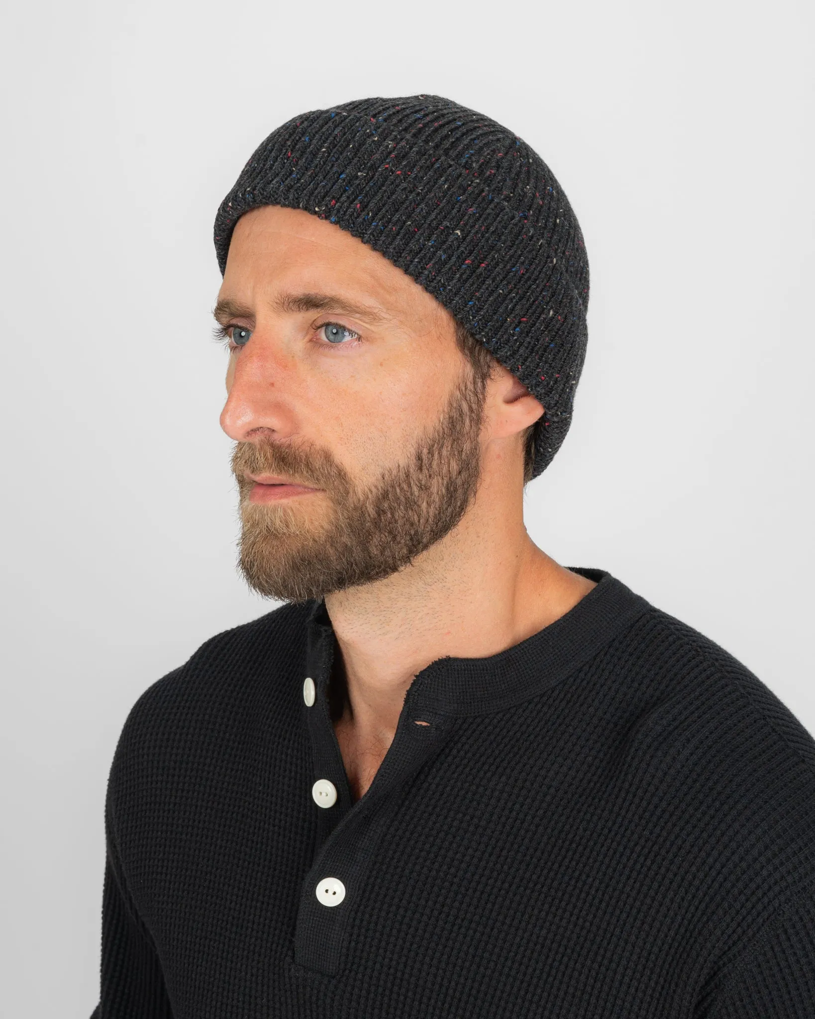 ROTOTO - Nep Wool Seamless Beanie - Charcoal sold by Iron Heart product image thumbnail 2