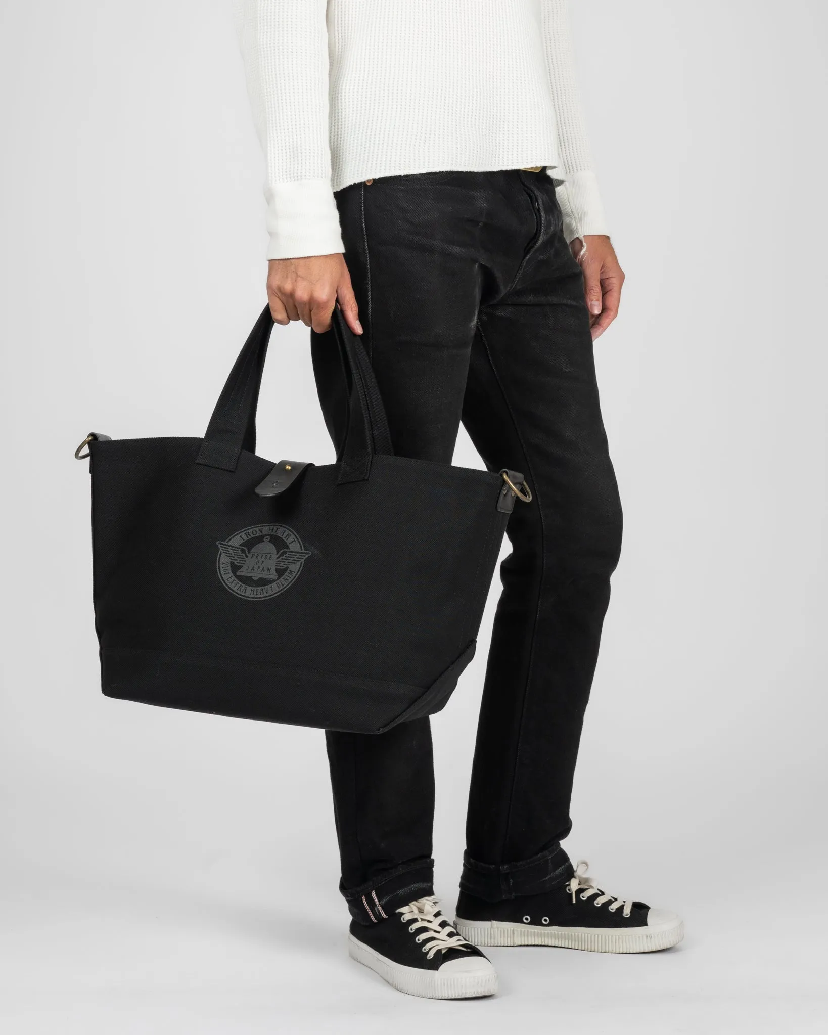 21oz Denim Tote Bag - Superblack sold by Iron Heart product image thumbnail 3