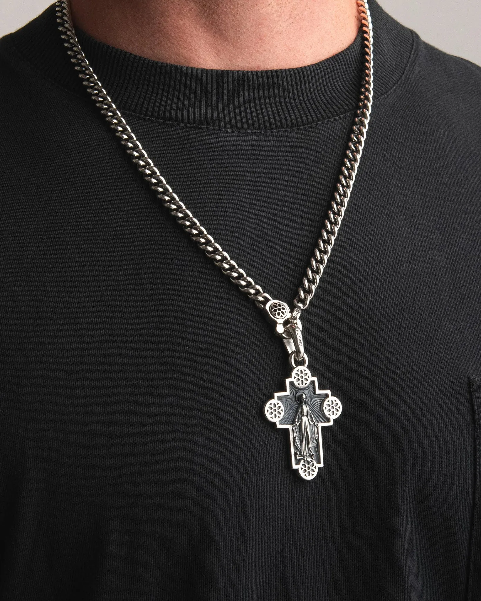 GOOD ART HLYWD Jimmy Cross Pendant Size A - Sterling Silver sold by Iron Heart product image thumbnail 2