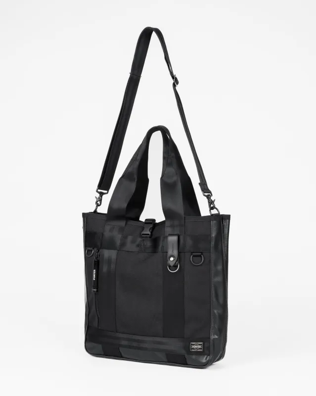 Porter - Yoshida & Co. - Heat 2Way Tote Bag - Black sold by Iron Heart