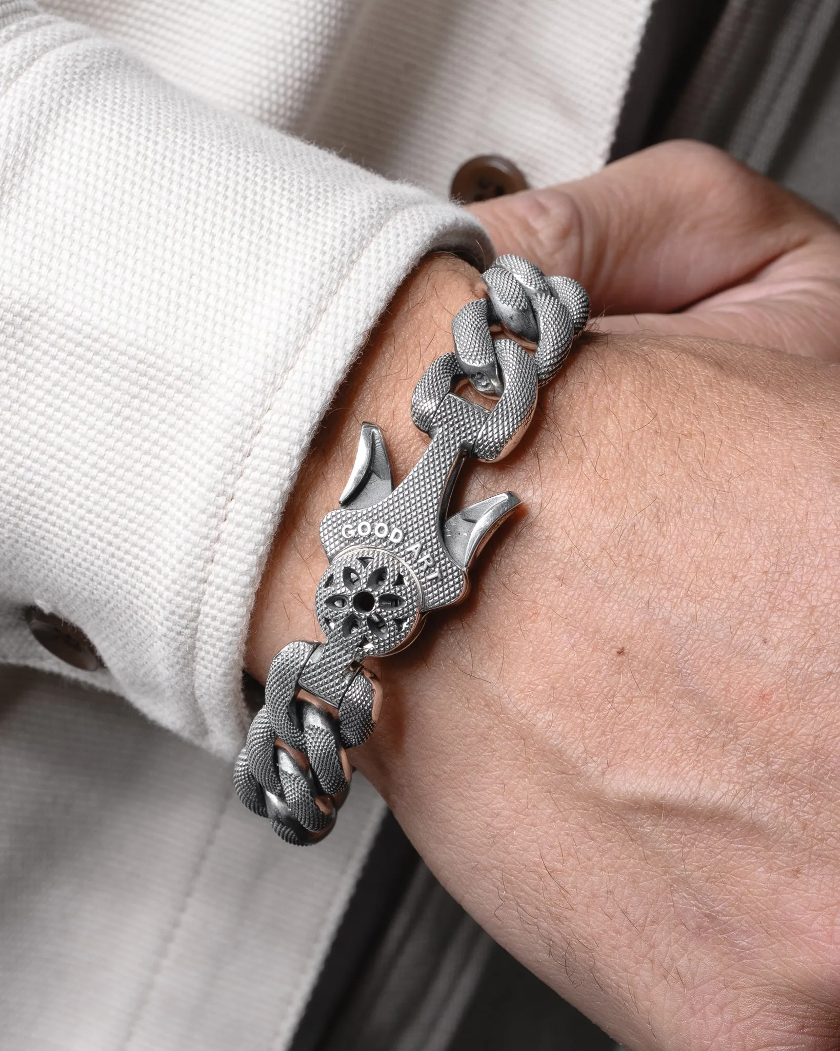 GOOD ART HLYWD Model 10 2A Goosebump Bracelet Size A - Sterling Silver sold by Iron Heart product image thumbnail 2