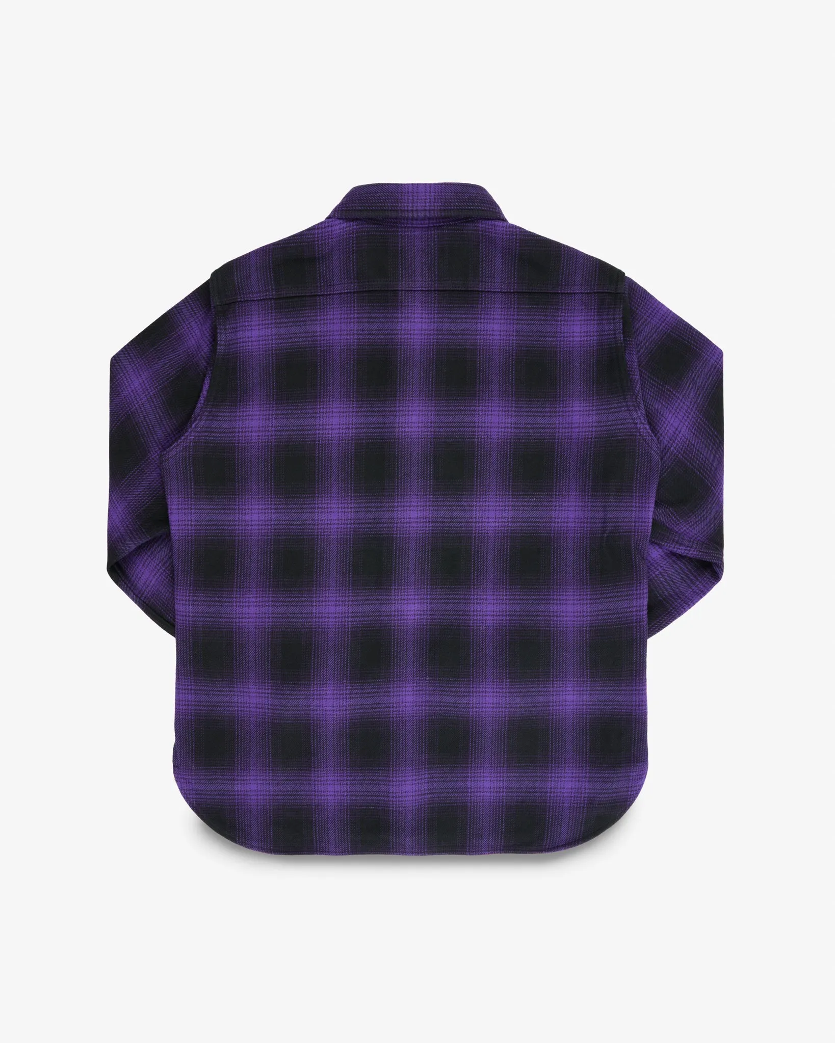 Ultra Heavy Flannel Ombré Check Work Shirt - Purple/Black sold by Iron Heart product image thumbnail 5