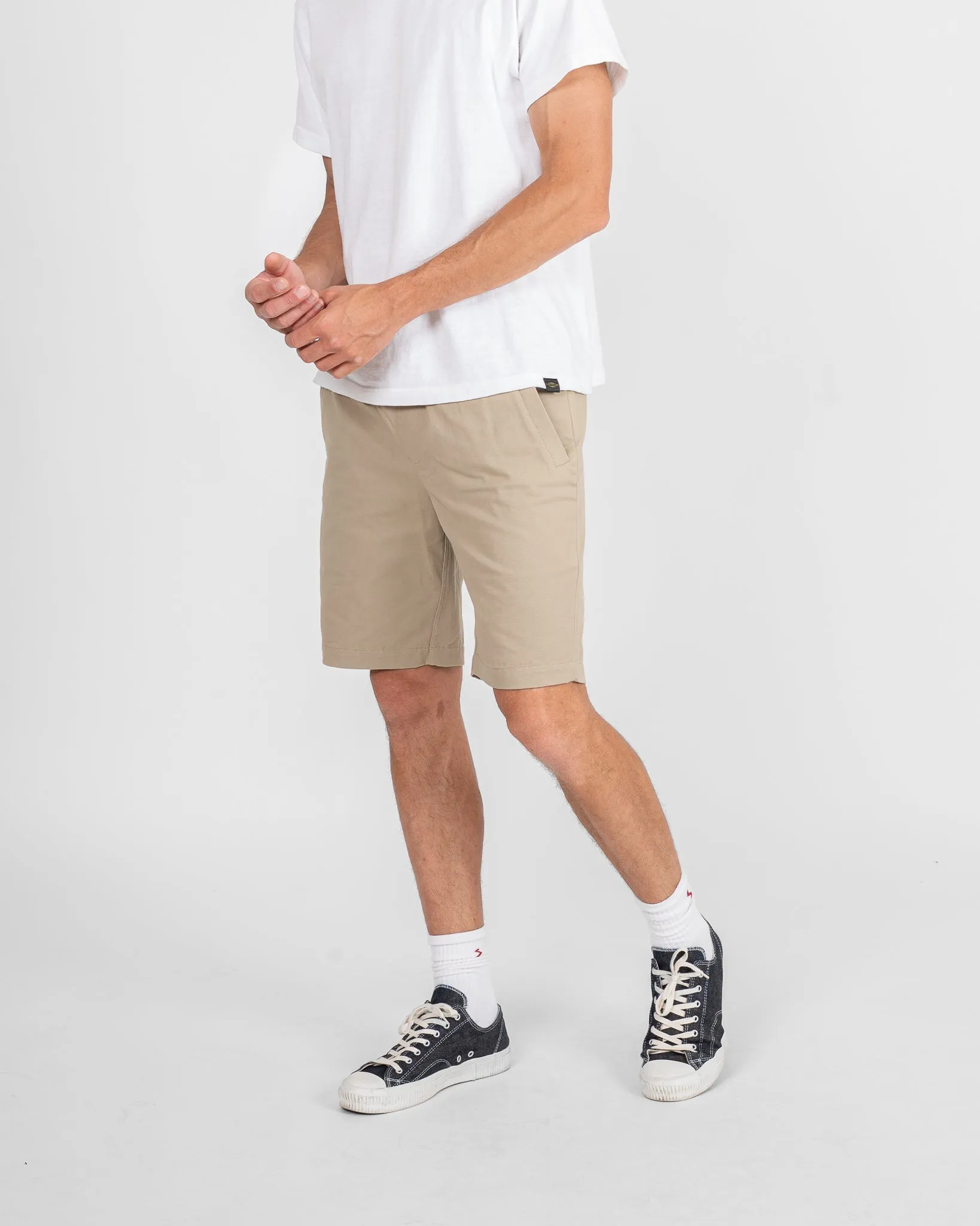 STF 8oz Japanese Sanded Drill Shorts - Taupe sold by Iron Heart product image thumbnail 2