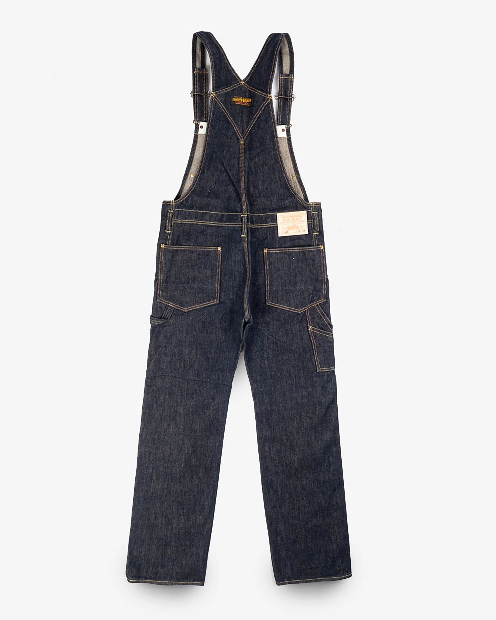 21oz Selvedge Denim Double Knee Overalls - Indigo sold by Iron Heart product image thumbnail 4