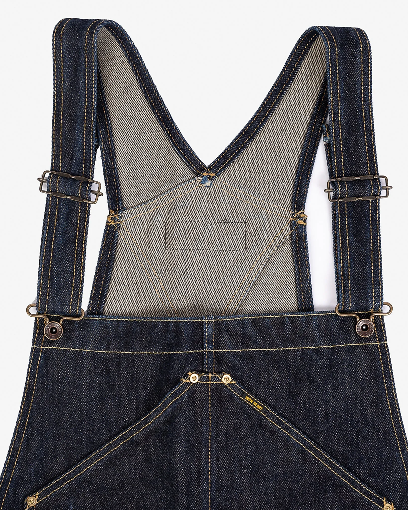 21oz Selvedge Denim Double Knee Overalls - Indigo sold by Iron Heart product image thumbnail 5