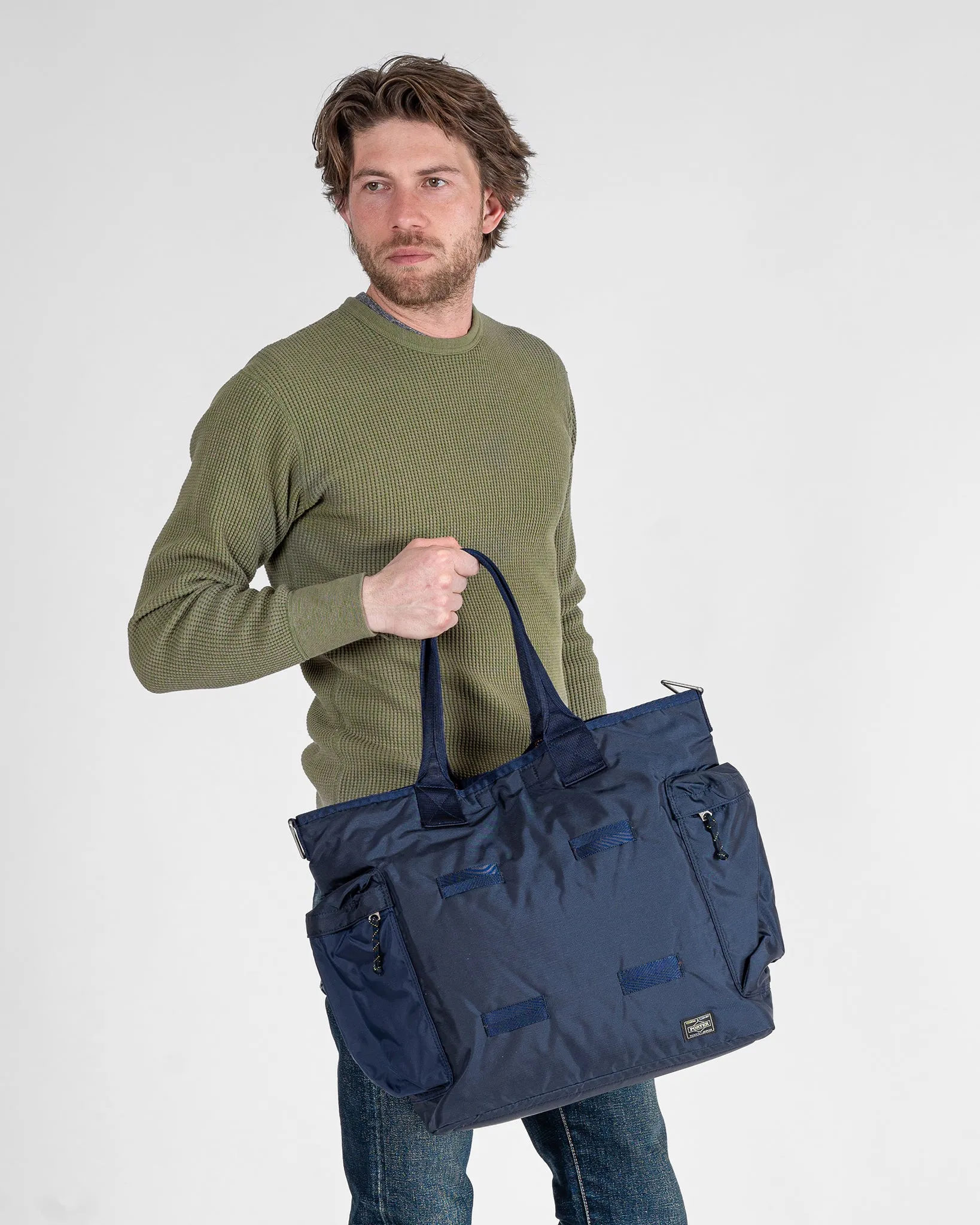 Porter - Yoshida & Co. - Force 2Way Tote Bag - Navy Blue sold by Iron Heart product image thumbnail 2
