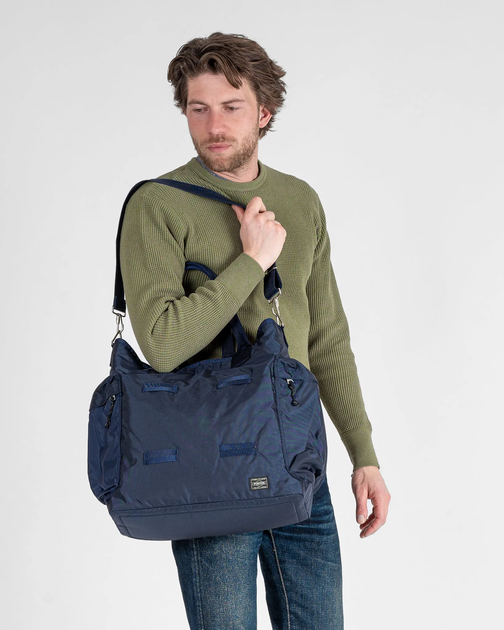 Porter - Yoshida & Co. - Force 2Way Tote Bag - Navy Blue sold by Iron Heart product image thumbnail 3