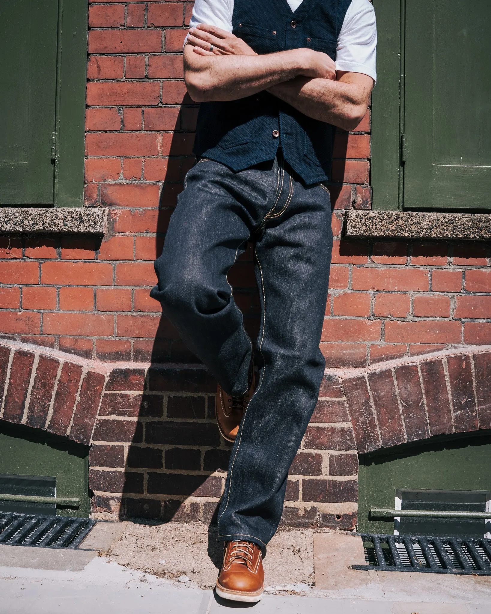 25oz Selvedge Denim Straight Cut Jeans - Indigo sold by Iron Heart product image thumbnail 4