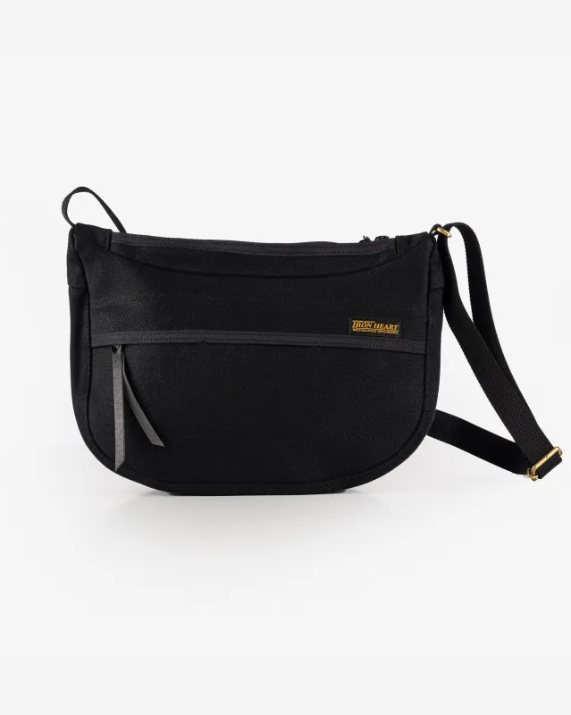 21oz Denim Small Shoulder Bag - Black made by Iron Heart