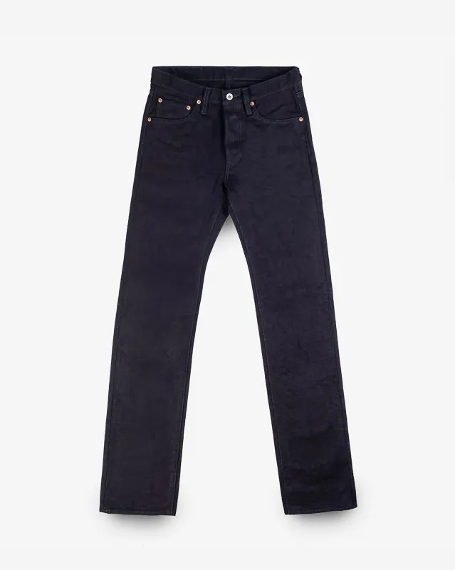 14oz Selvedge Denim Slim Straight Cut Jeans - Indigo/Black sold by Iron Heart