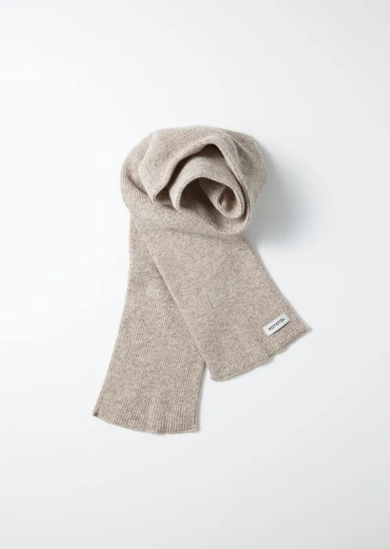 ROTOTO - Merino Lambswool Scarf - Brown made by ROTOTO