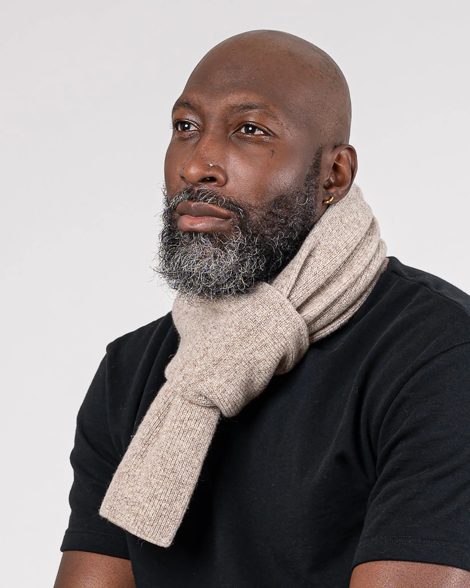 ROTOTO - Merino Lambswool Scarf - Brown sold by Iron Heart product image thumbnail 2