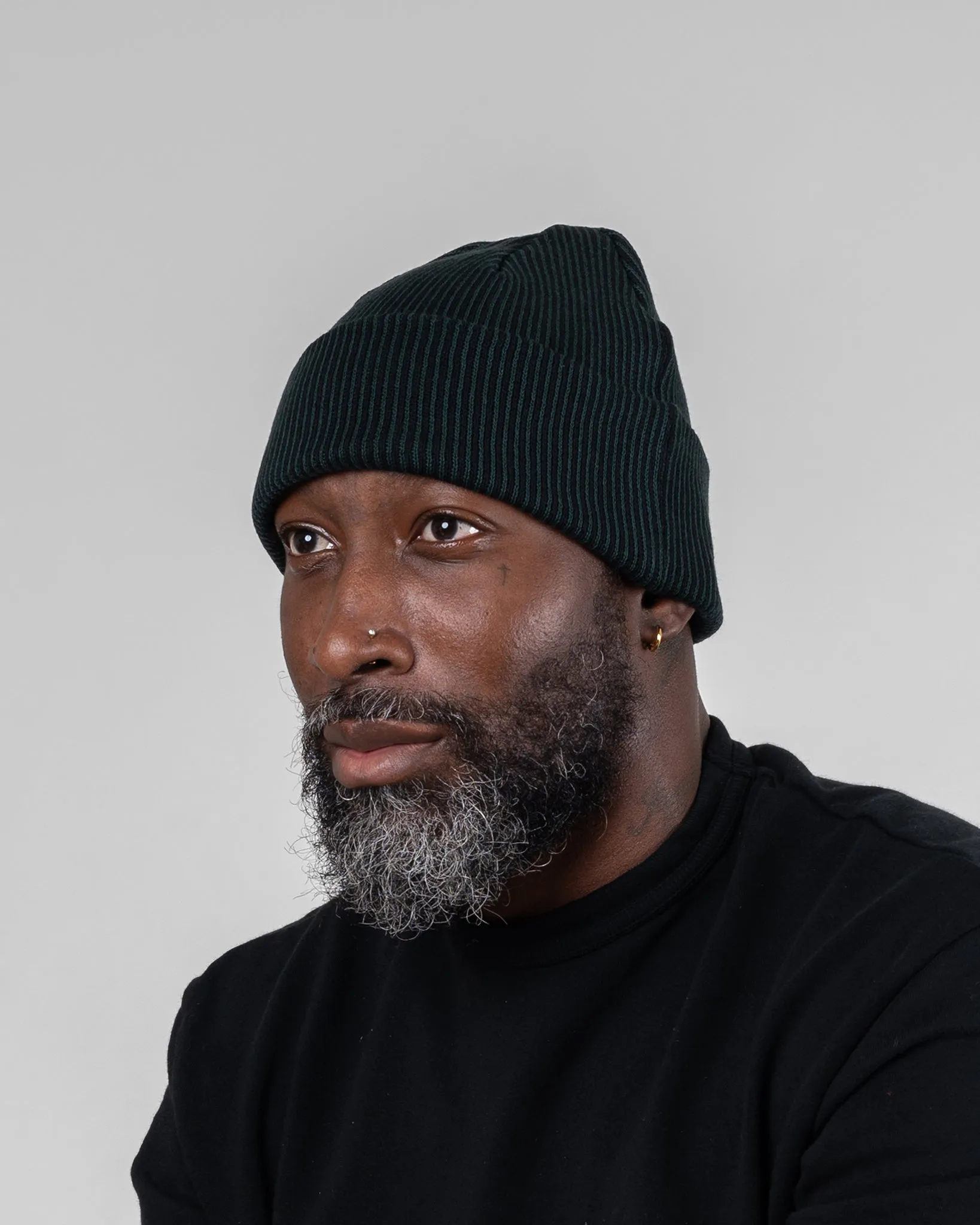 ROTOTO - Super Soft 2Way Hat - Dark Green/Black sold by Iron Heart product image thumbnail 2