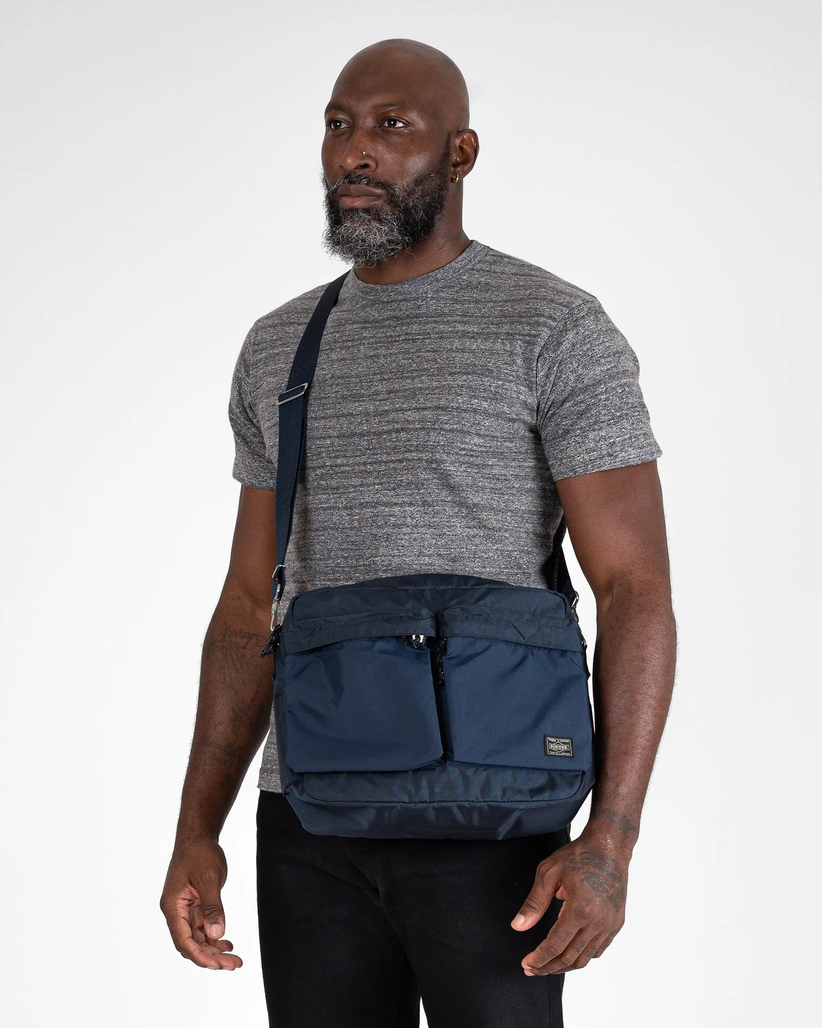Porter - Yoshida & Co. - Force Shoulder Bag - Navy Blue sold by Iron Heart product image thumbnail 2