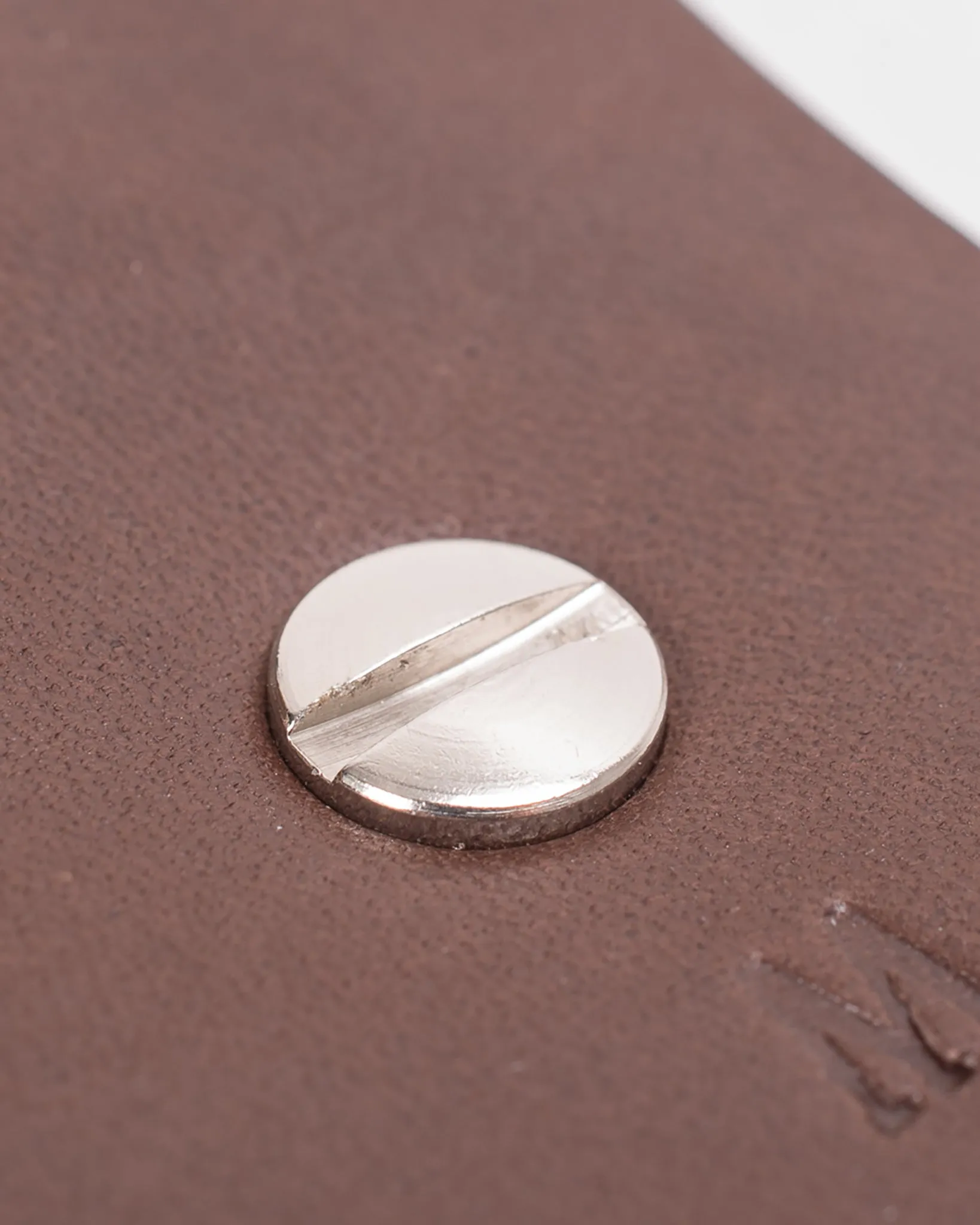 Heavy Duty "Tochigi" Leather Belt with Nickel Plated Garrison Buckle - Brown sold by Iron Heart product image thumbnail 3