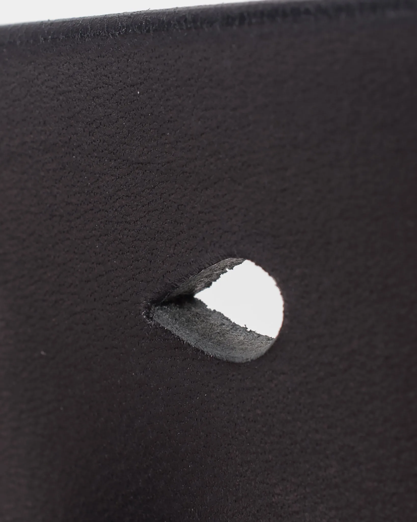 Heavy Duty "Tochigi" Leather Belt with Nickel Plated Garrison Buckle - Black sold by Iron Heart product image thumbnail 5