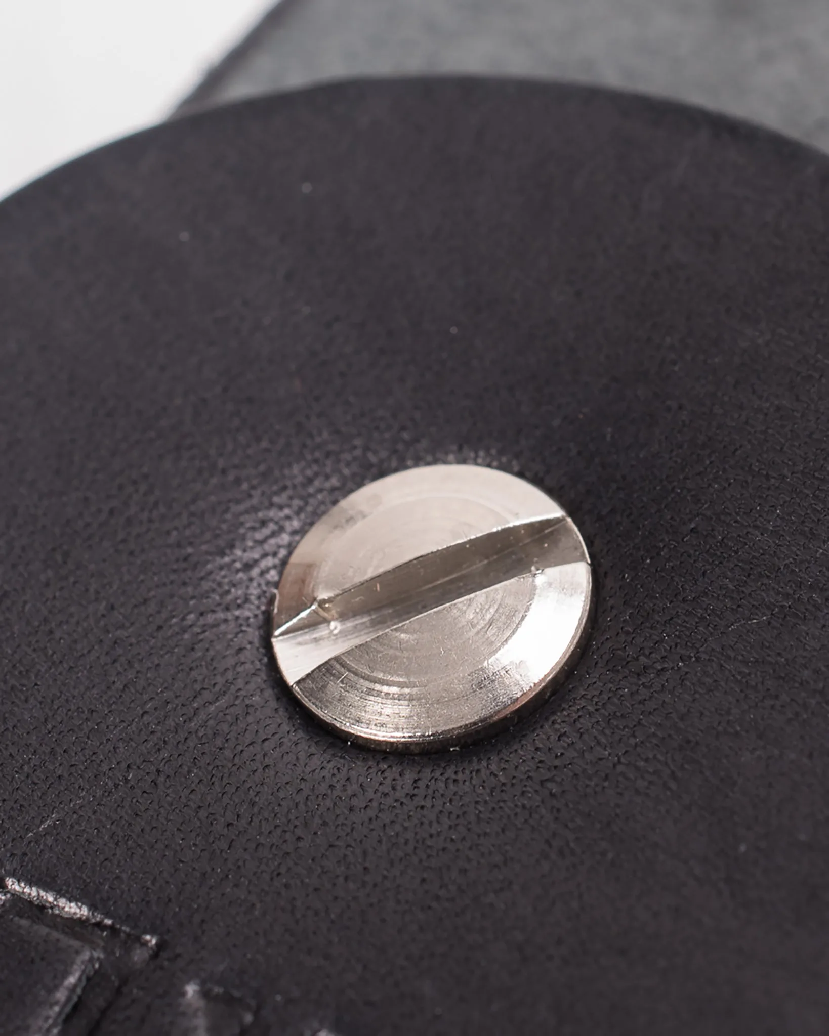 Heavy Duty "Tochigi" Leather Belt with Nickel Plated Garrison Buckle - Black sold by Iron Heart product image thumbnail 4