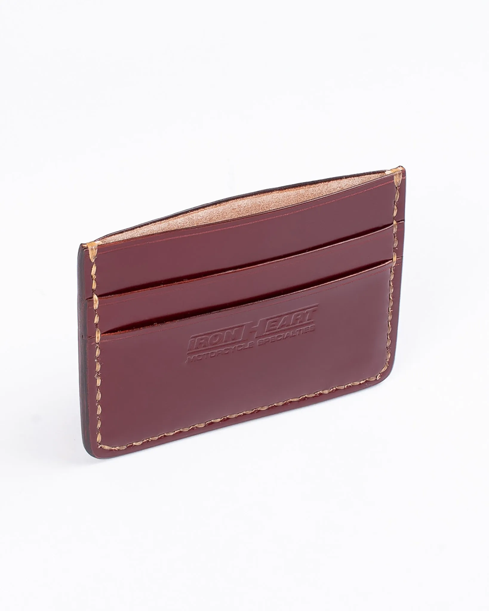 Shell Cordovan Card Holder - Oxblood sold by Iron Heart product image thumbnail 3