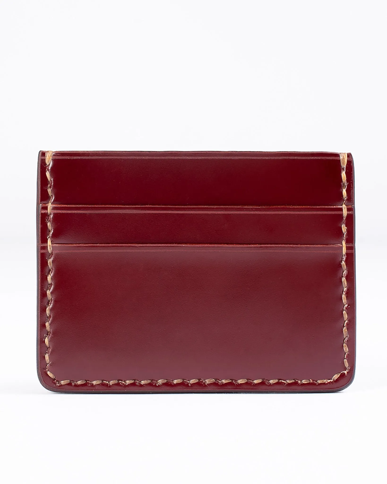 Shell Cordovan Card Holder - Oxblood sold by Iron Heart product image thumbnail 2
