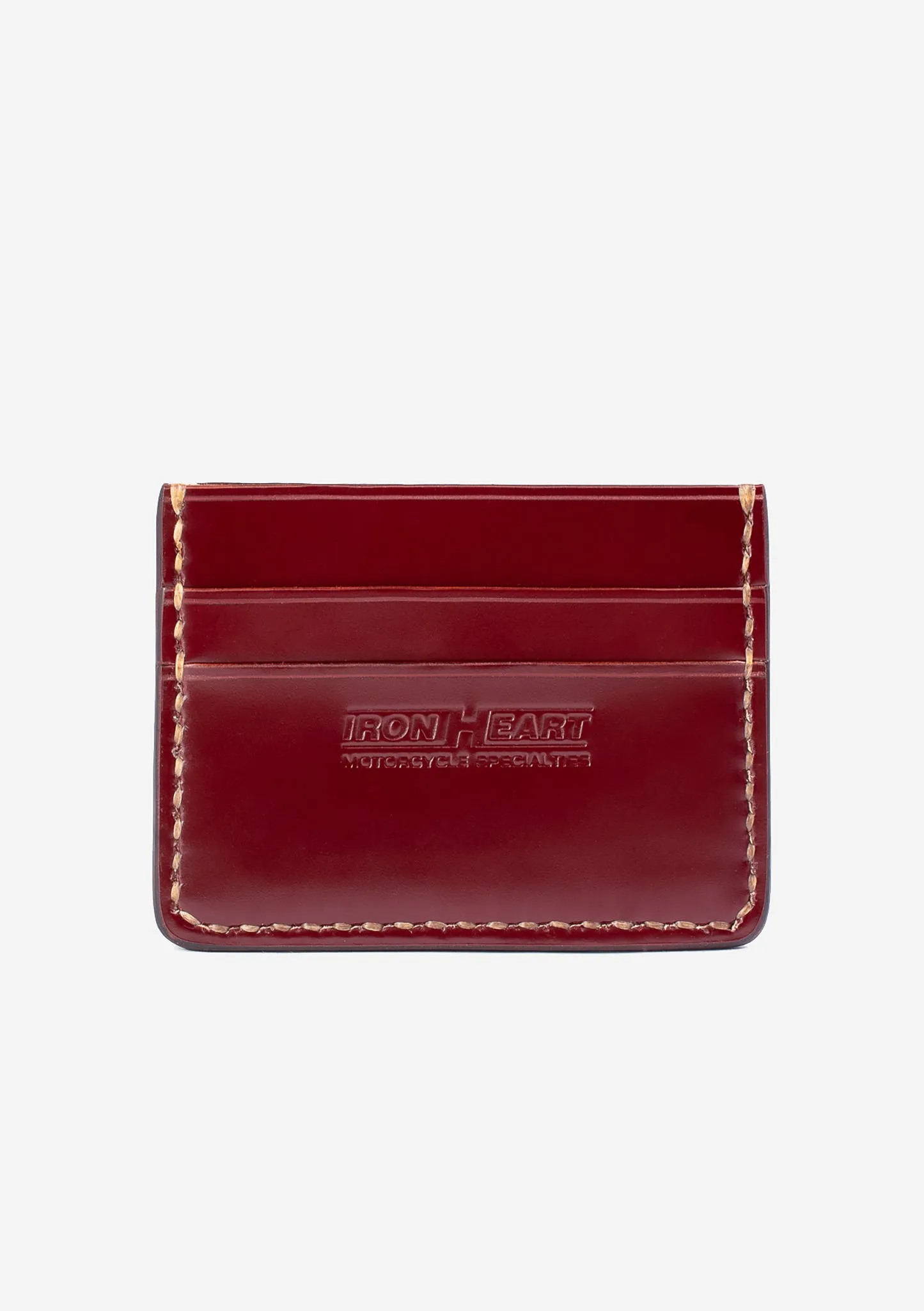Shell Cordovan Card Holder - Oxblood sold by Iron Heart