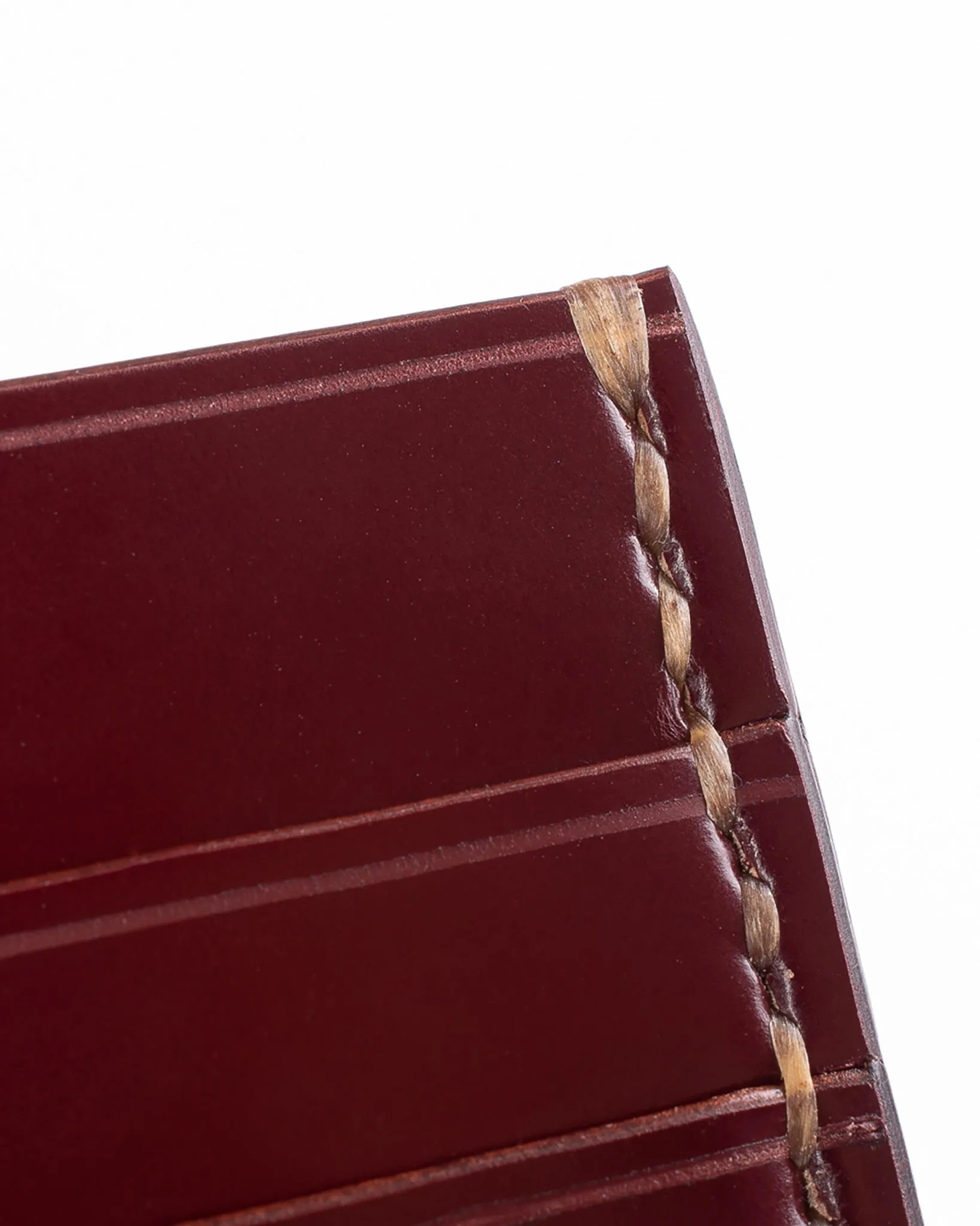 Shell Cordovan Card Holder - Oxblood sold by Iron Heart product image thumbnail 4