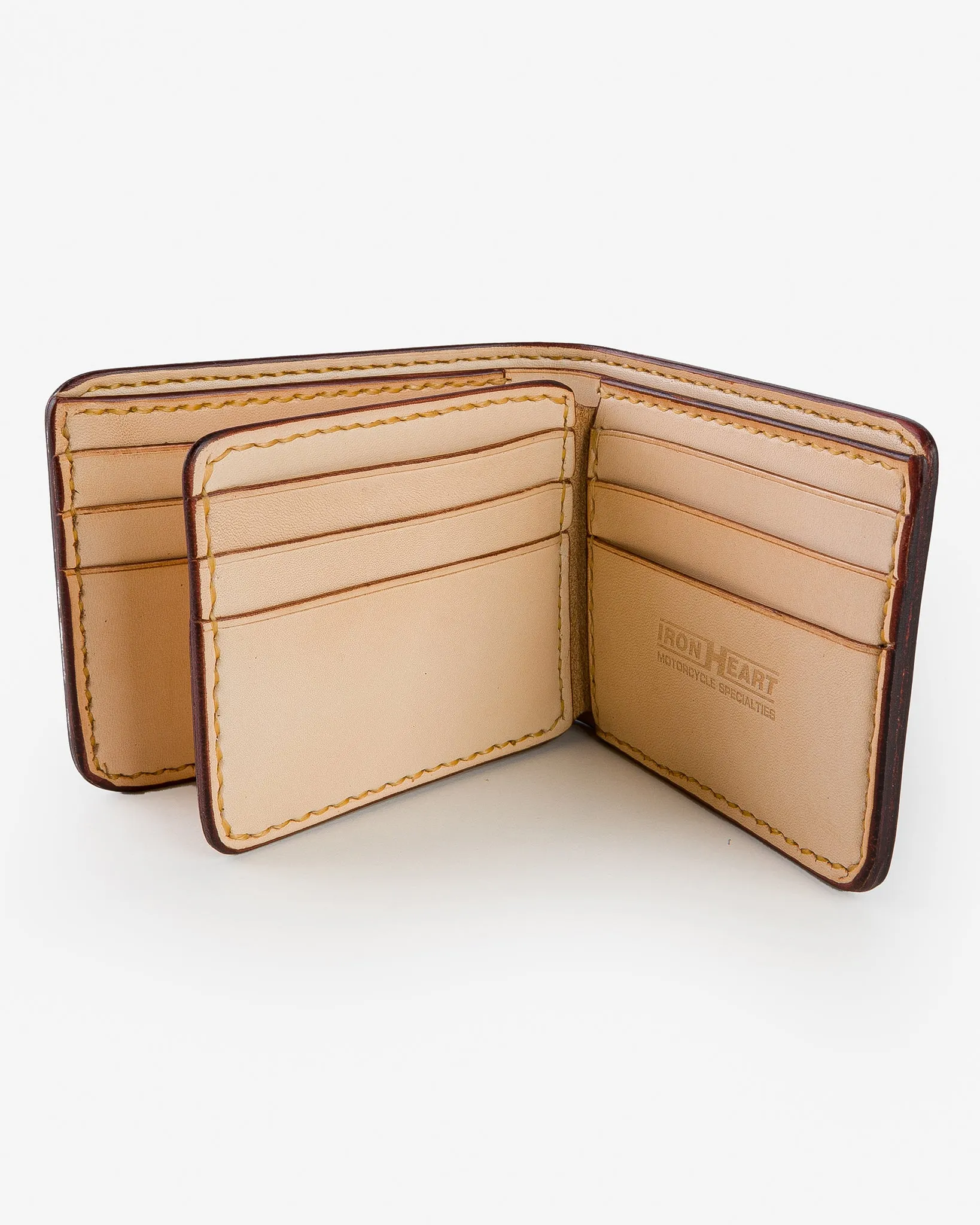 Slimline Small Shell Cordovan Wallet - Oxblood sold by Iron Heart product image thumbnail 2