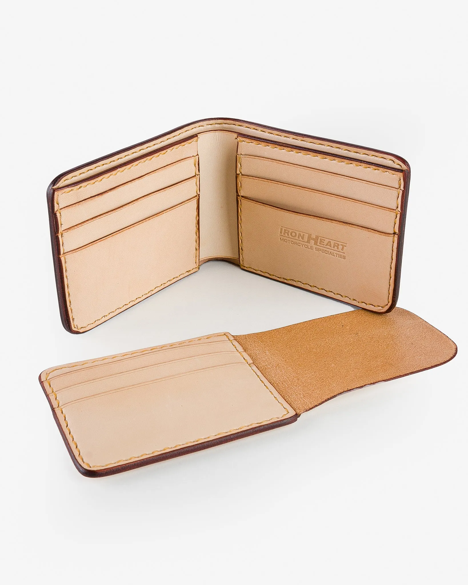 Slimline Small Shell Cordovan Wallet - Oxblood sold by Iron Heart product image thumbnail 4