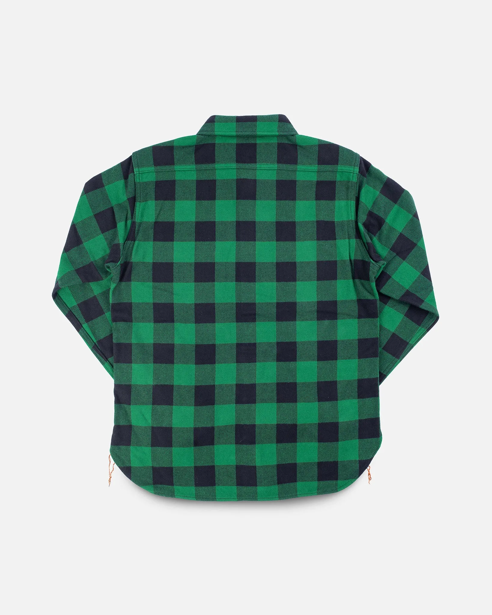 Ultra Heavy Flannel Buffalo Check Work Shirt - Green/Black sold by Iron Heart product image thumbnail 5