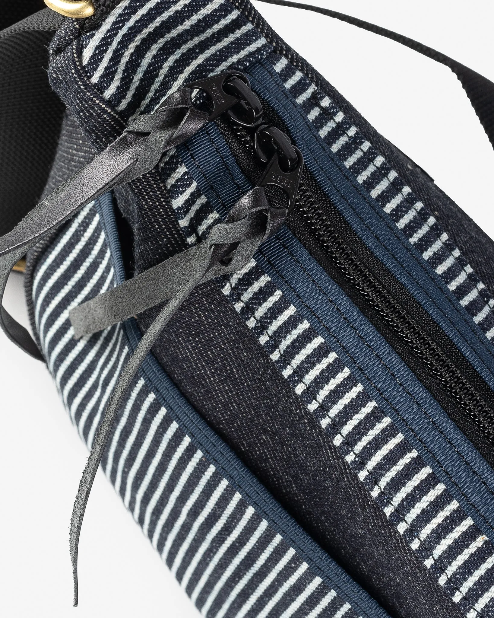 12oz Hickory Stripe Small Shoulder Bag - Indigo sold by Iron Heart product image thumbnail 5