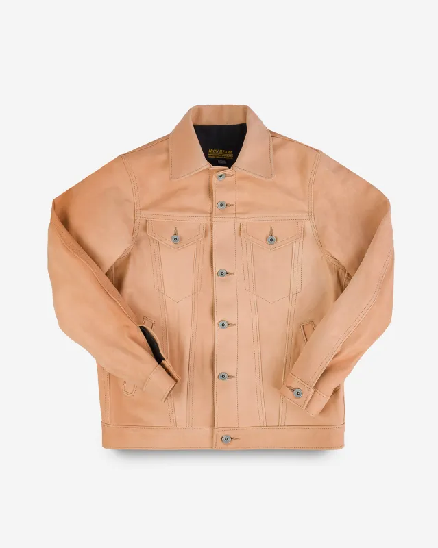 Iron Heart x Simmons Bilt Horsehide Type III Jacket - The Extractor - Natural sold by Iron Heart