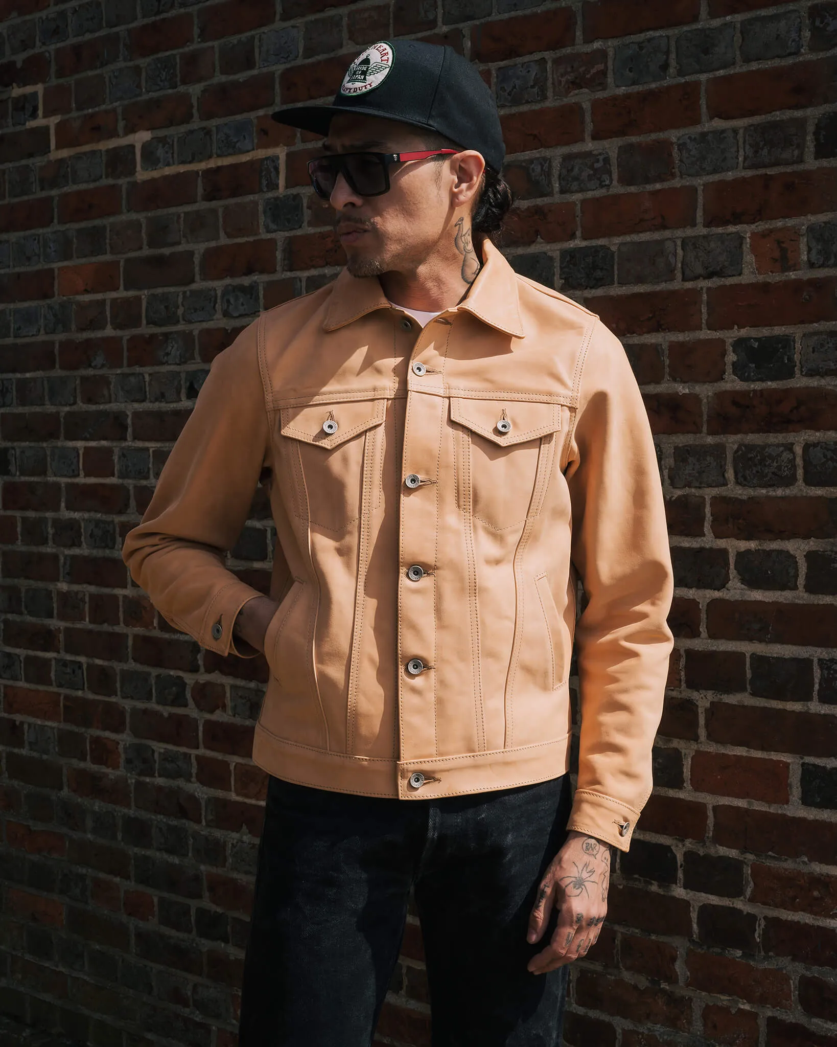 Iron Heart x Simmons Bilt Horsehide Type III Jacket - The Extractor - Natural sold by Iron Heart product image thumbnail 4