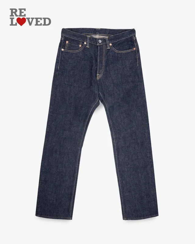 21oz Selvedge Denim Straight Cut Jeans - Indigo (IH-634S) Tag 31, Hemmed to 31.0" made by Iron Heart