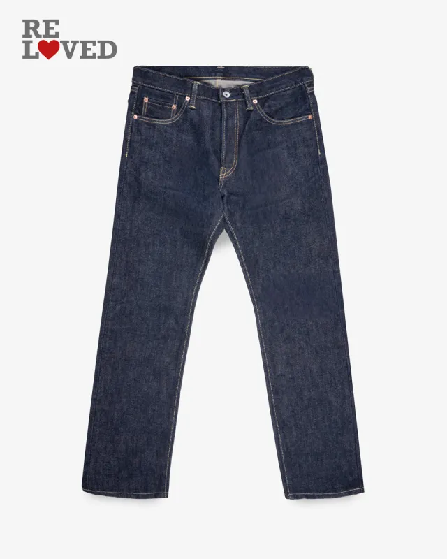 21oz Selvedge Denim Straight Cut Jeans - Indigo (IH-633S) Tag 33, Hemmed to 30.0" made by Iron Heart