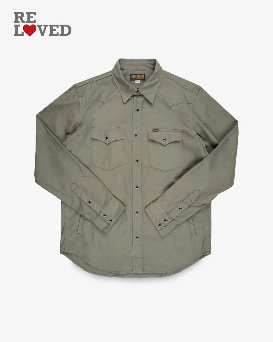 9oz Military Serge CPO Shirt - Olive (IHSH-381-OLV) Size XXXXL sold by Iron Heart
