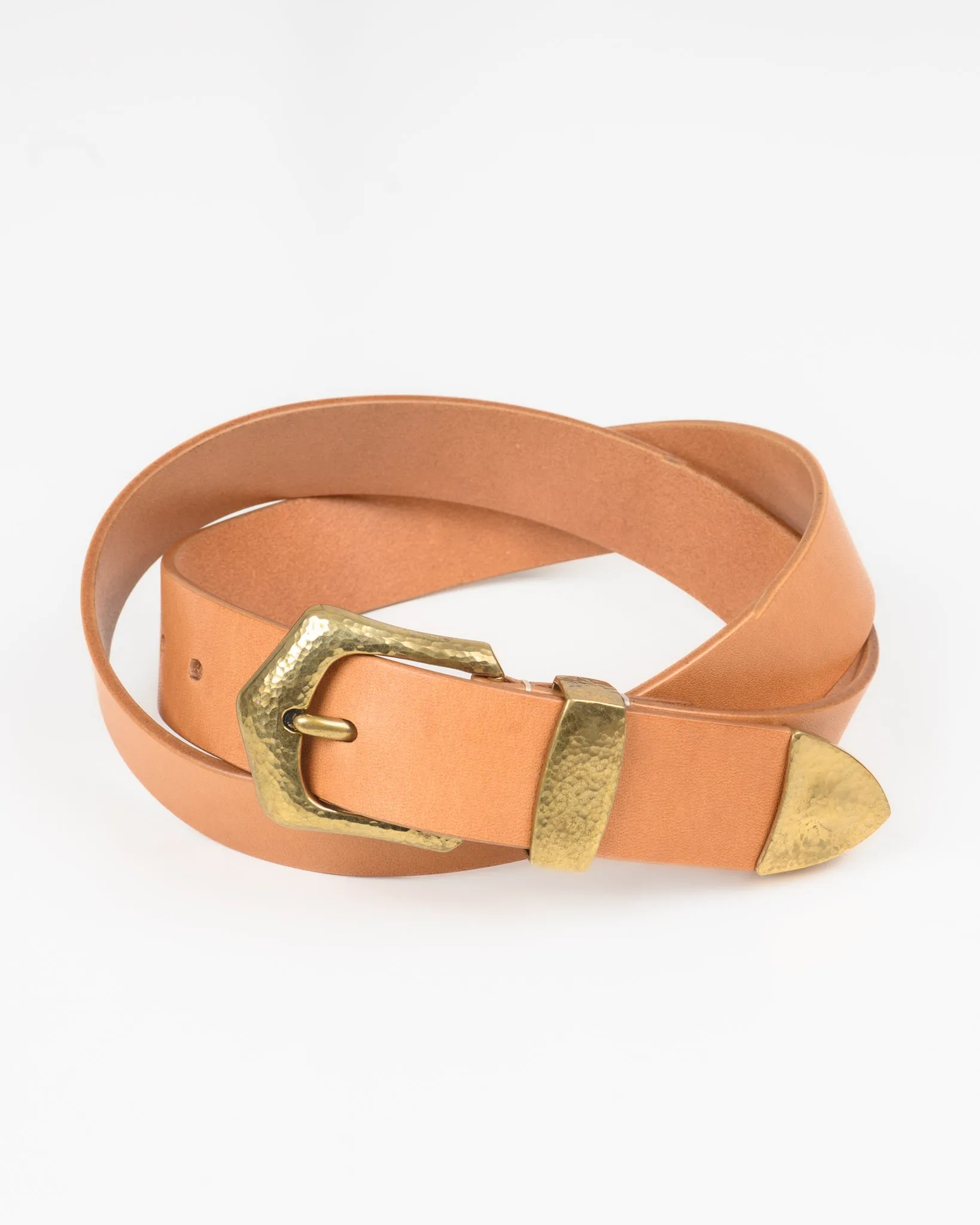 OGL Hand-Hammered Ranger Belt - Natural sold by Iron Heart