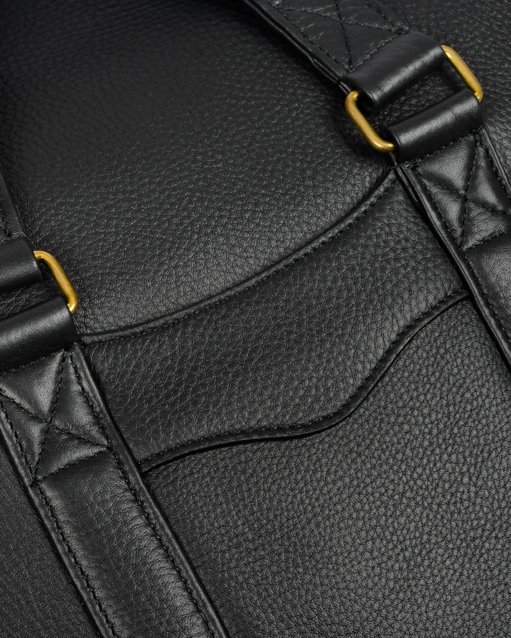 OGL Tumbled Leather Fold-Down Briefcase - Black sold by Iron Heart product image thumbnail 4