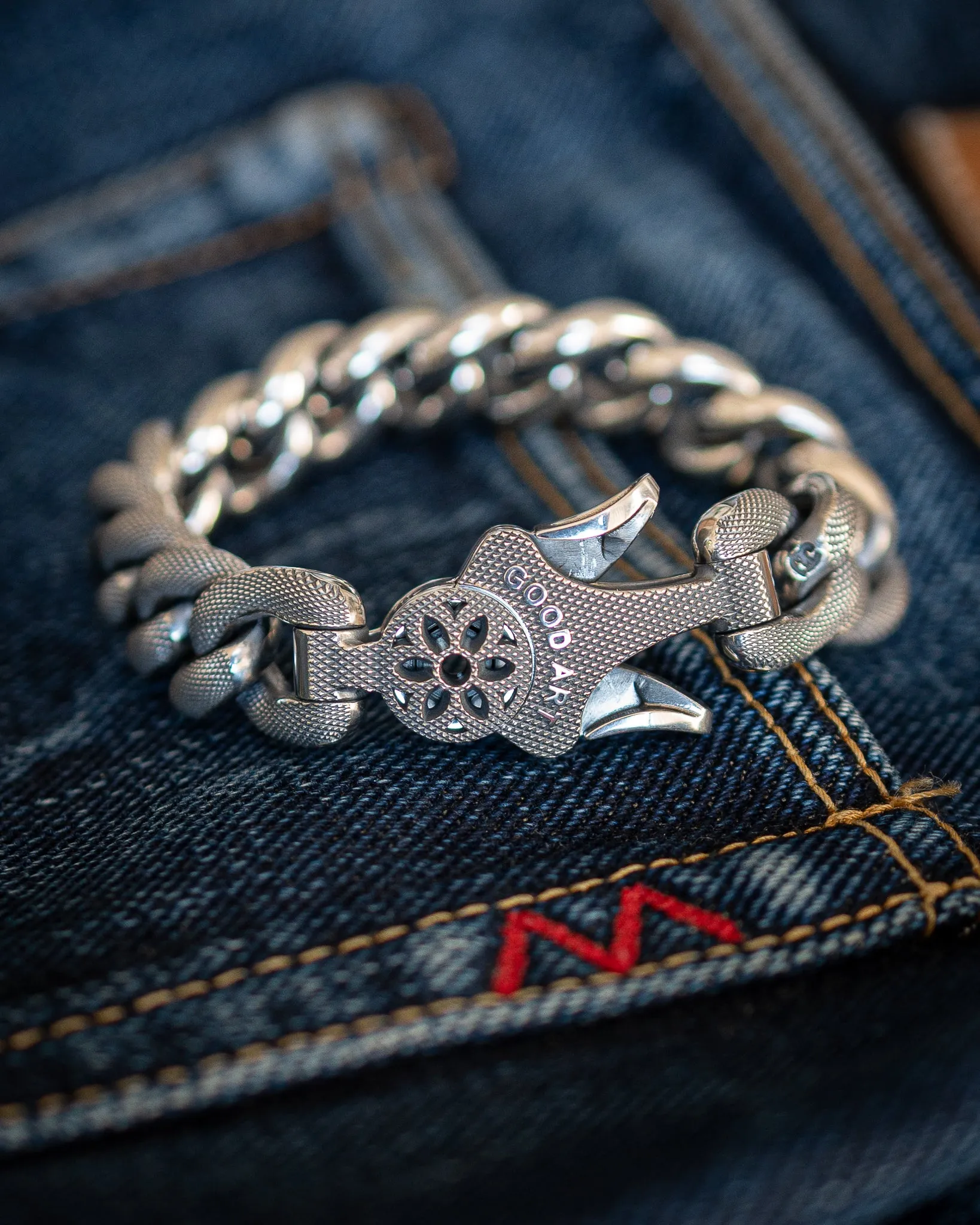GOOD ART HLYWD Model 10 Goosebump Bracelet Size B - Sterling Silver sold by Iron Heart product image thumbnail 3