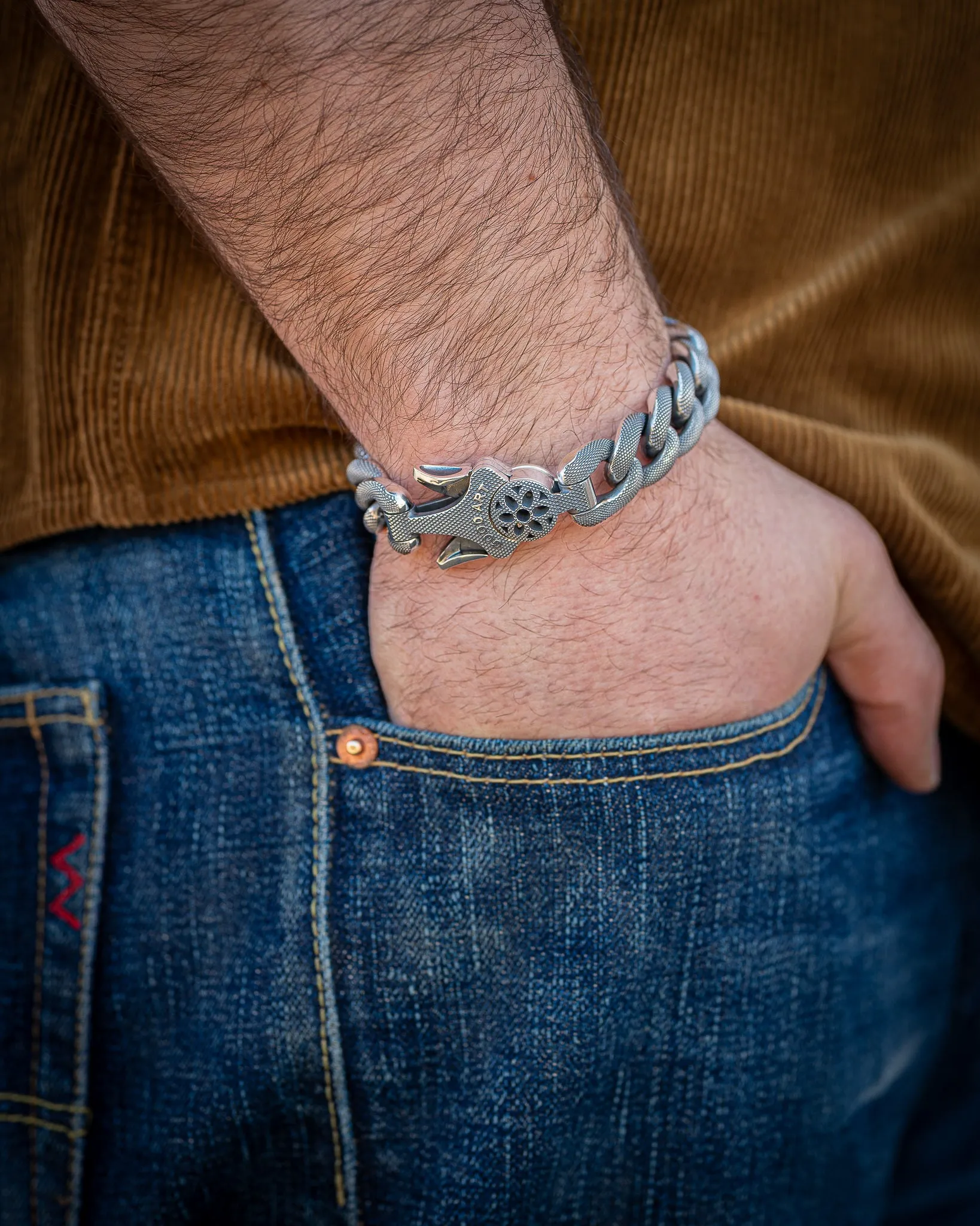 GOOD ART HLYWD Model 10 Goosebump Bracelet Size B - Sterling Silver sold by Iron Heart product image thumbnail 2