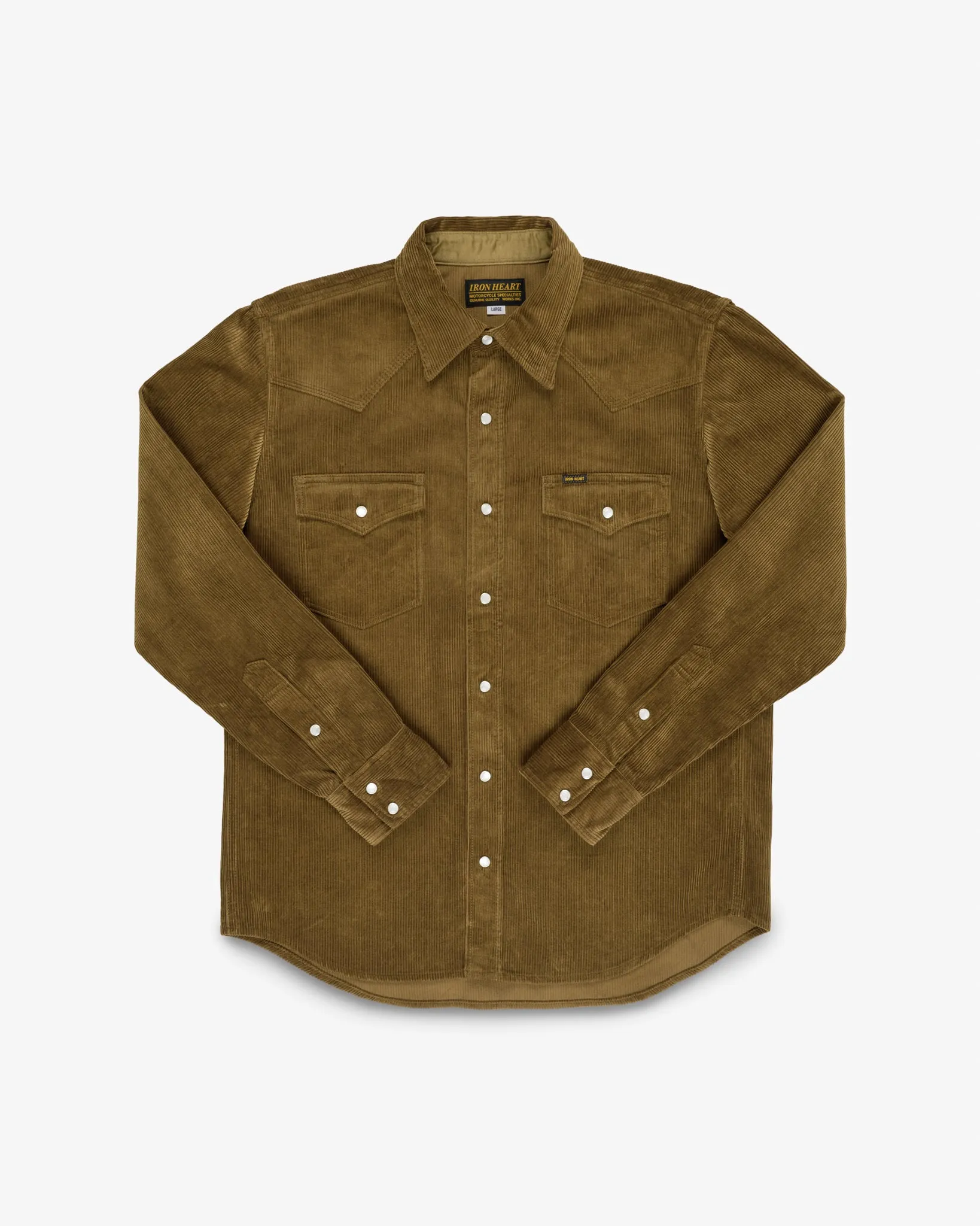 11oz Corduroy Western Shirt - Camel sold by Iron Heart