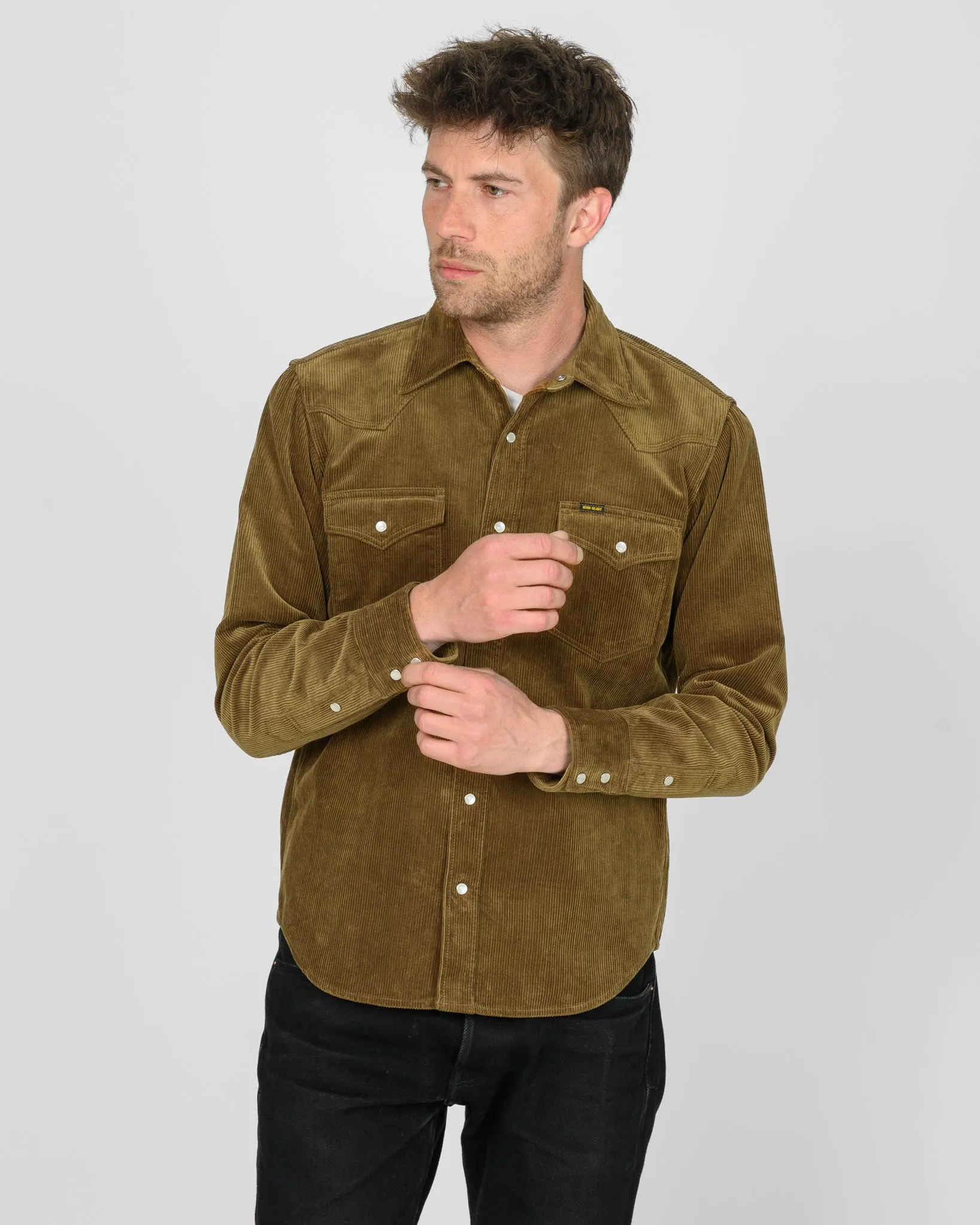 11oz Corduroy Western Shirt - Camel sold by Iron Heart product image thumbnail 2